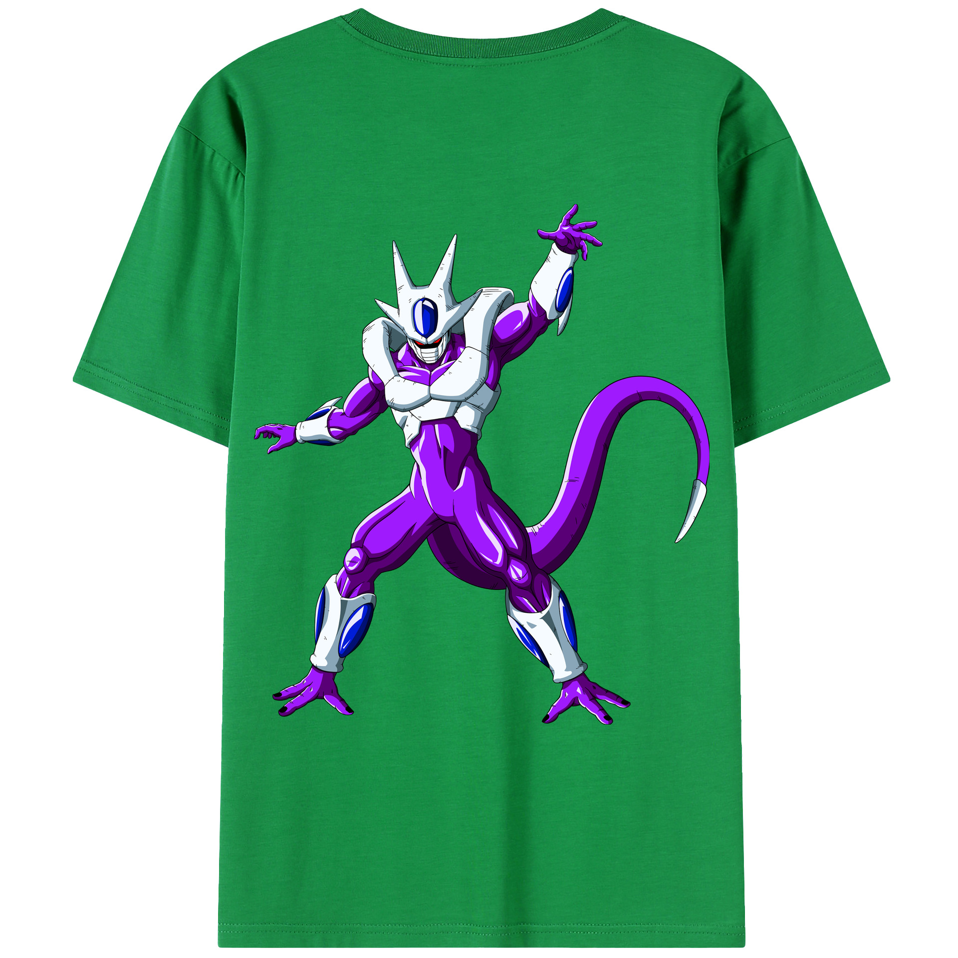 （画像用） ドラゴンボール クウラ DRAGON BALL Cooler Coora 綿100％ メンズ半袖Tシャツ（バックプリント） 通気性