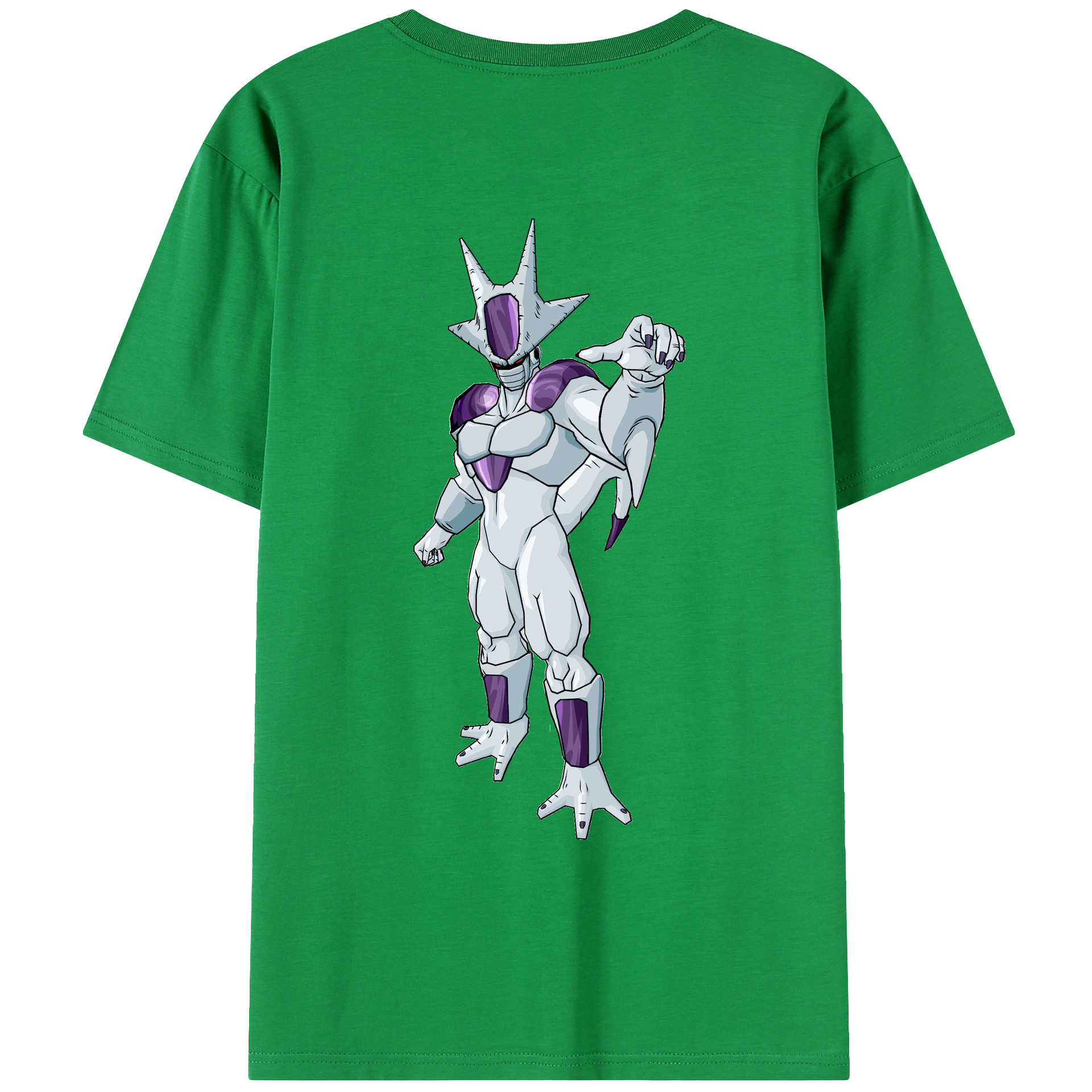（画像用） ドラゴンボール クウラ DRAGON BALL Cooler Coora 綿100％ メンズ半袖Tシャツ（バックプリント） 通気性