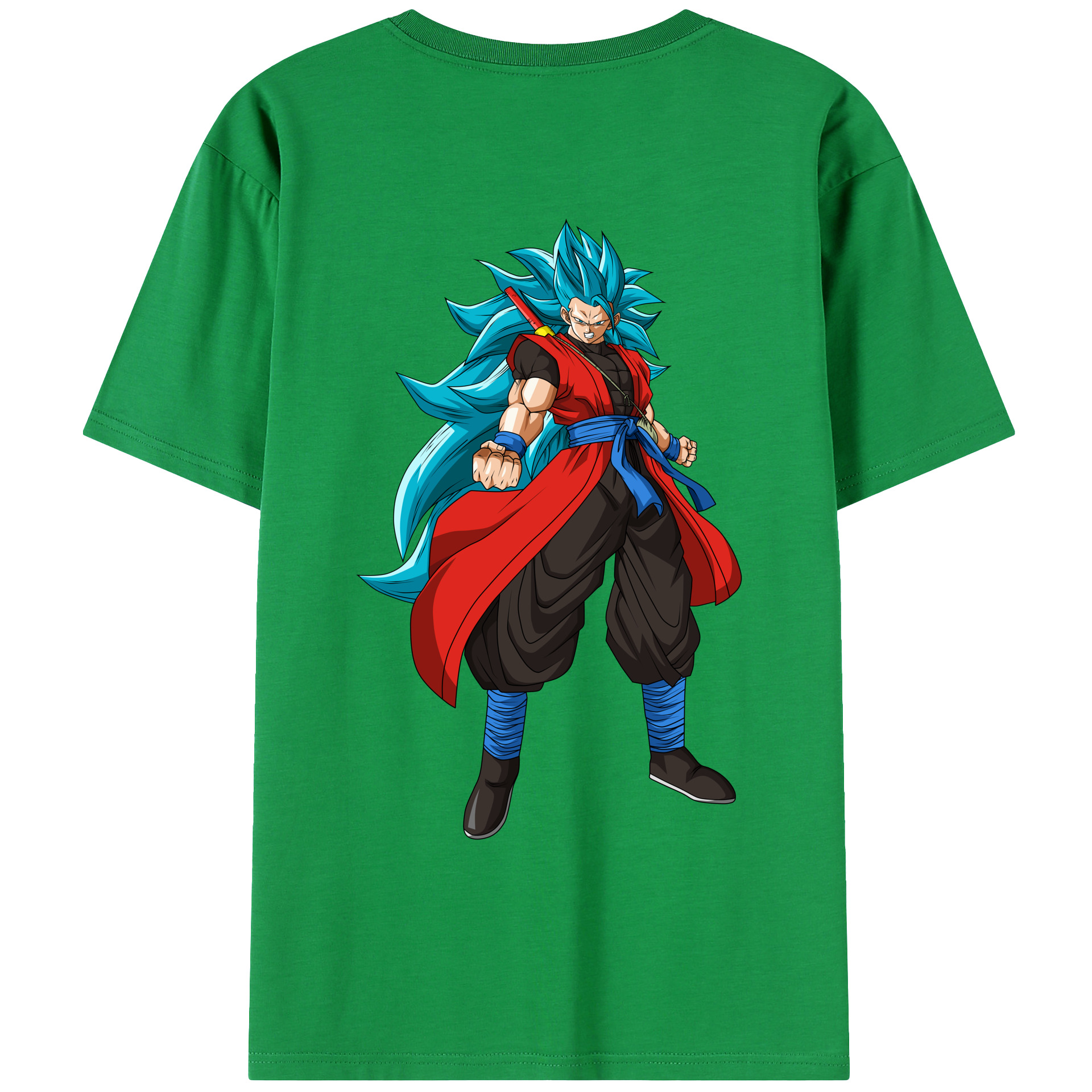 （画像用） ドラゴンボール ベジット DRAGON BALL Vegetto 綿100％ メンズ半袖Tシャツ（バックプリント） 通気性