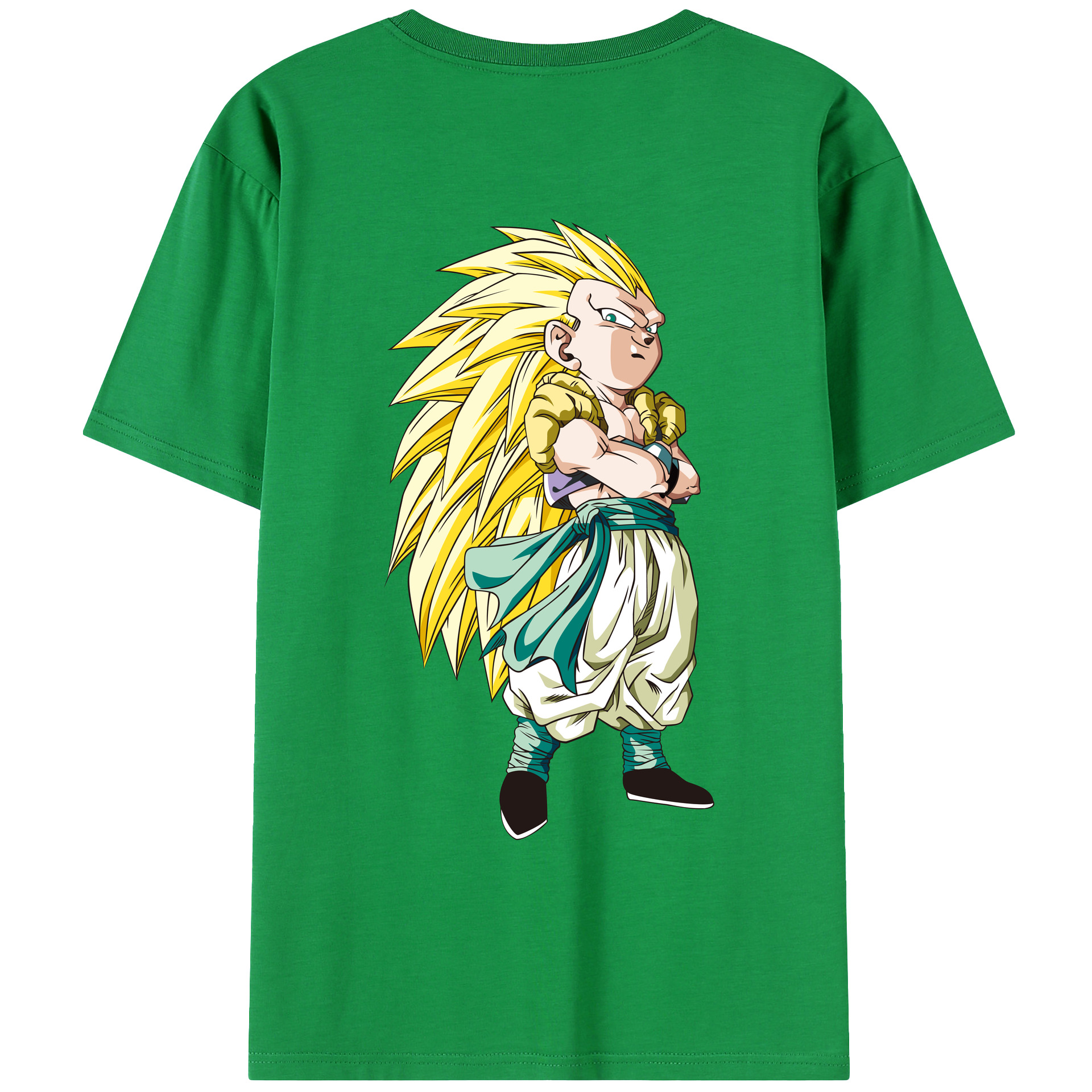 （画像用） ドラゴンボール ベジット DRAGON BALL Vegetto 綿100％ メンズ半袖Tシャツ（バックプリント） 通気性