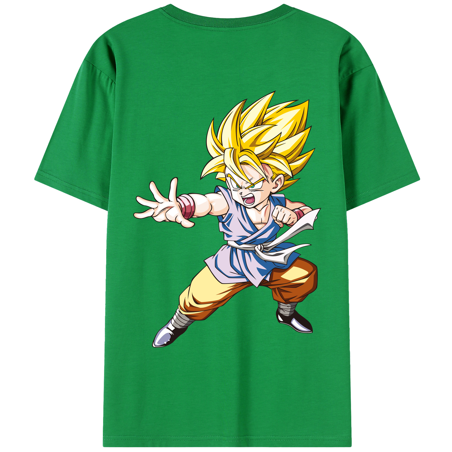 （画像用） ドラゴンボール ベジット DRAGON BALL Vegetto 綿100％ メンズ半袖Tシャツ（バックプリント） 通気性