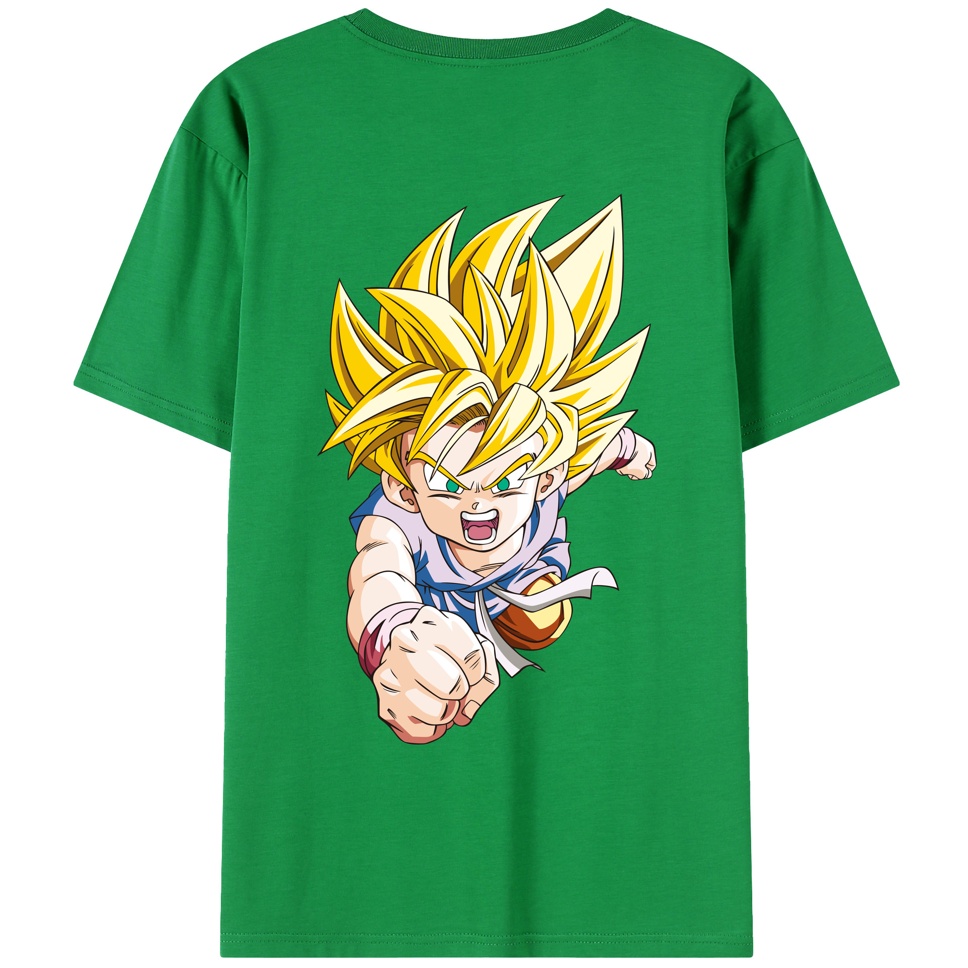（画像用） ドラゴンボール ベジット DRAGON BALL Vegetto 綿100％ メンズ半袖Tシャツ（バックプリント） 通気性