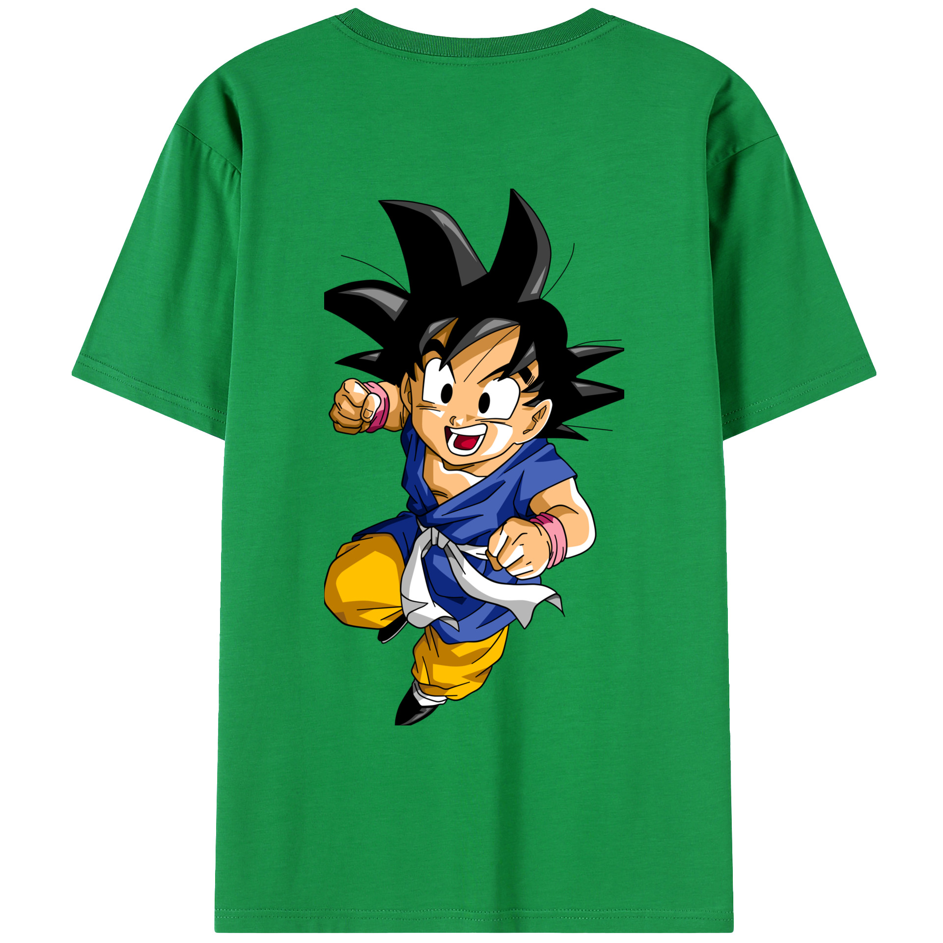（画像用） ドラゴンボール 孫悟天 そん ごてん DRAGON BALL Son Goten 綿100％ メンズ半袖Tシャツ（バックプリント） 通気性