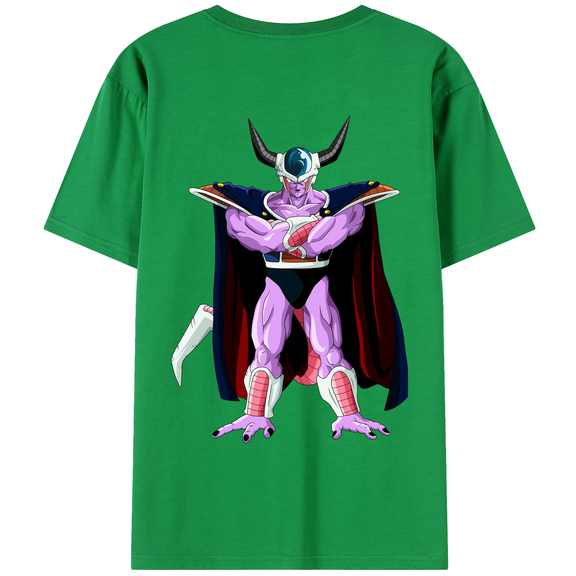 （画像用） ドラゴンボール コルド大王 DRAGON BALL King Cold 綿100％ メンズ半袖Tシャツ（バックプリント） 通気性