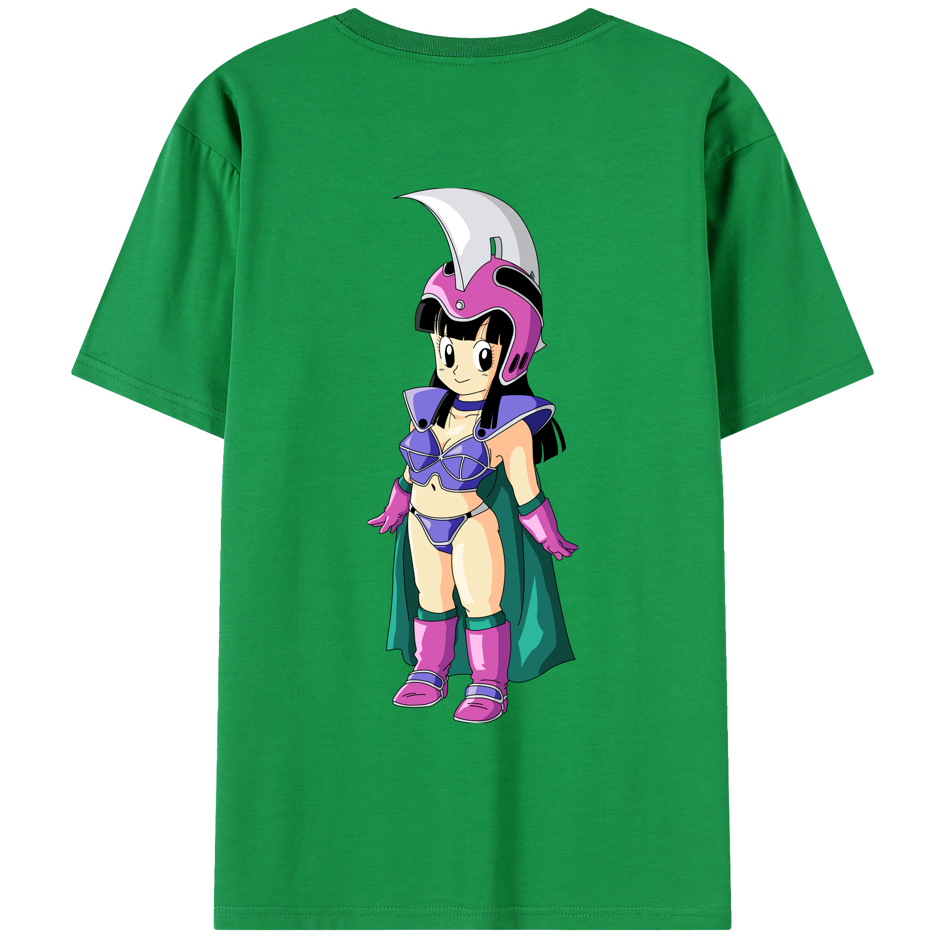 （画像用） ドラゴンボール チチ DRAGON BALL Chichi 綿100％ メンズ半袖Tシャツ（バックプリント） 通気性