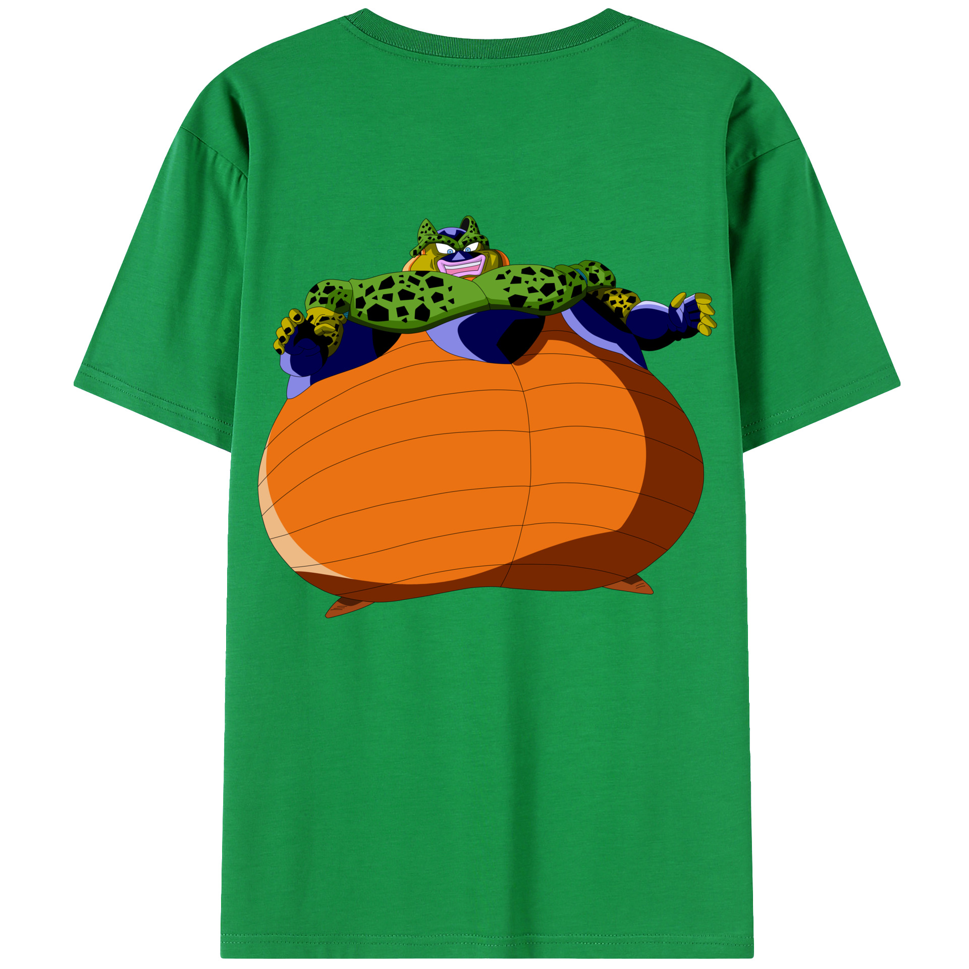 （画像用） ドラゴンボール セル DRAGON BALL Cell 綿100％ メンズ半袖Tシャツ（バックプリント） 通気性