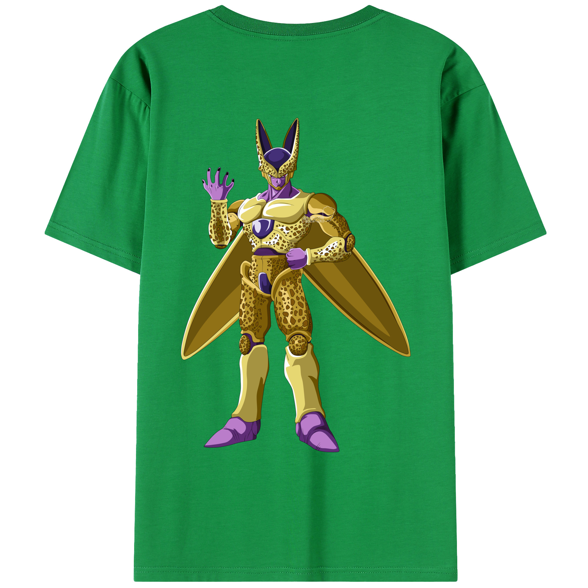 （画像用） ドラゴンボール セル DRAGON BALL Cell 綿100％ メンズ半袖Tシャツ（バックプリント） 通気性