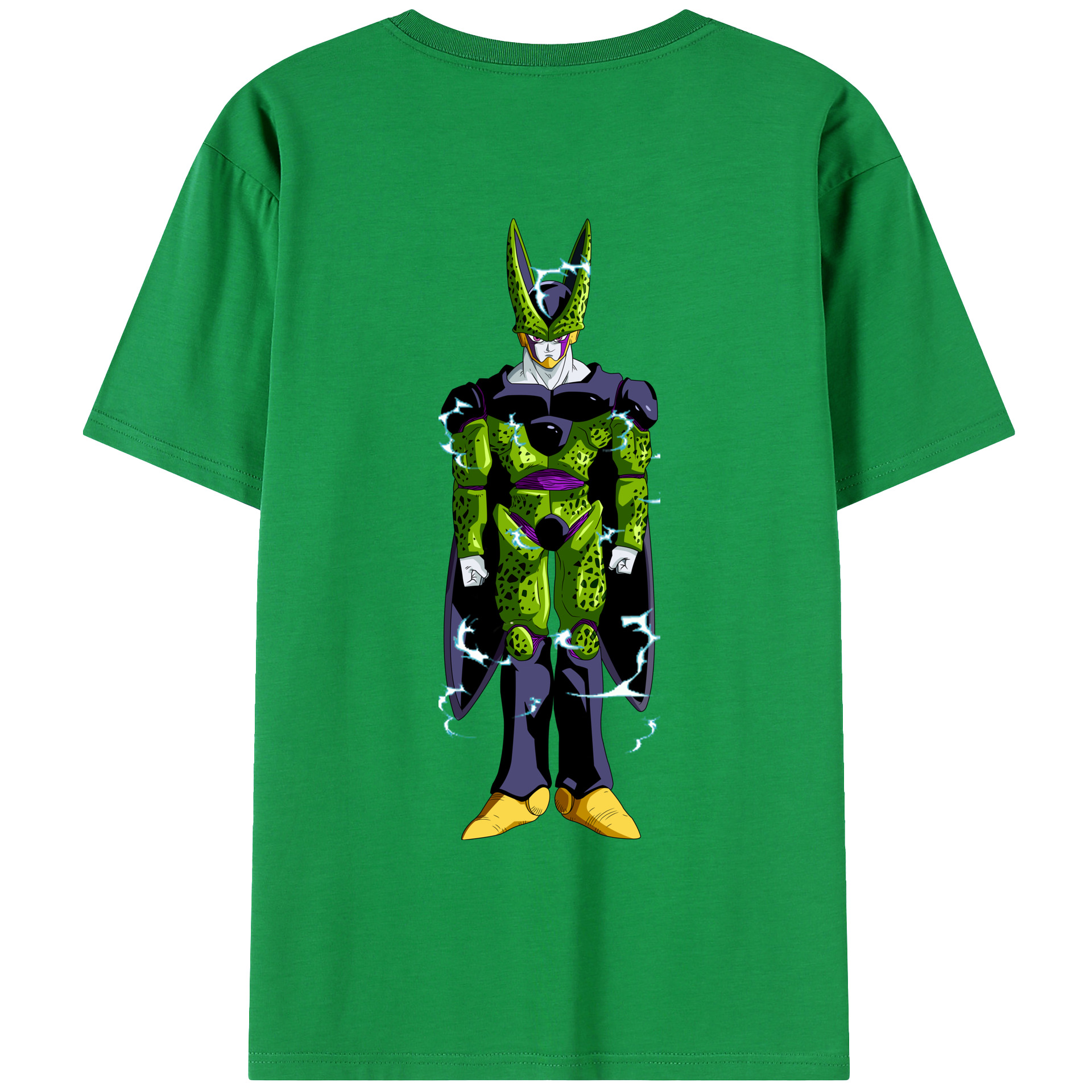 （画像用） ドラゴンボール セル DRAGON BALL Cell 綿100％ メンズ半袖Tシャツ（バックプリント） 通気性