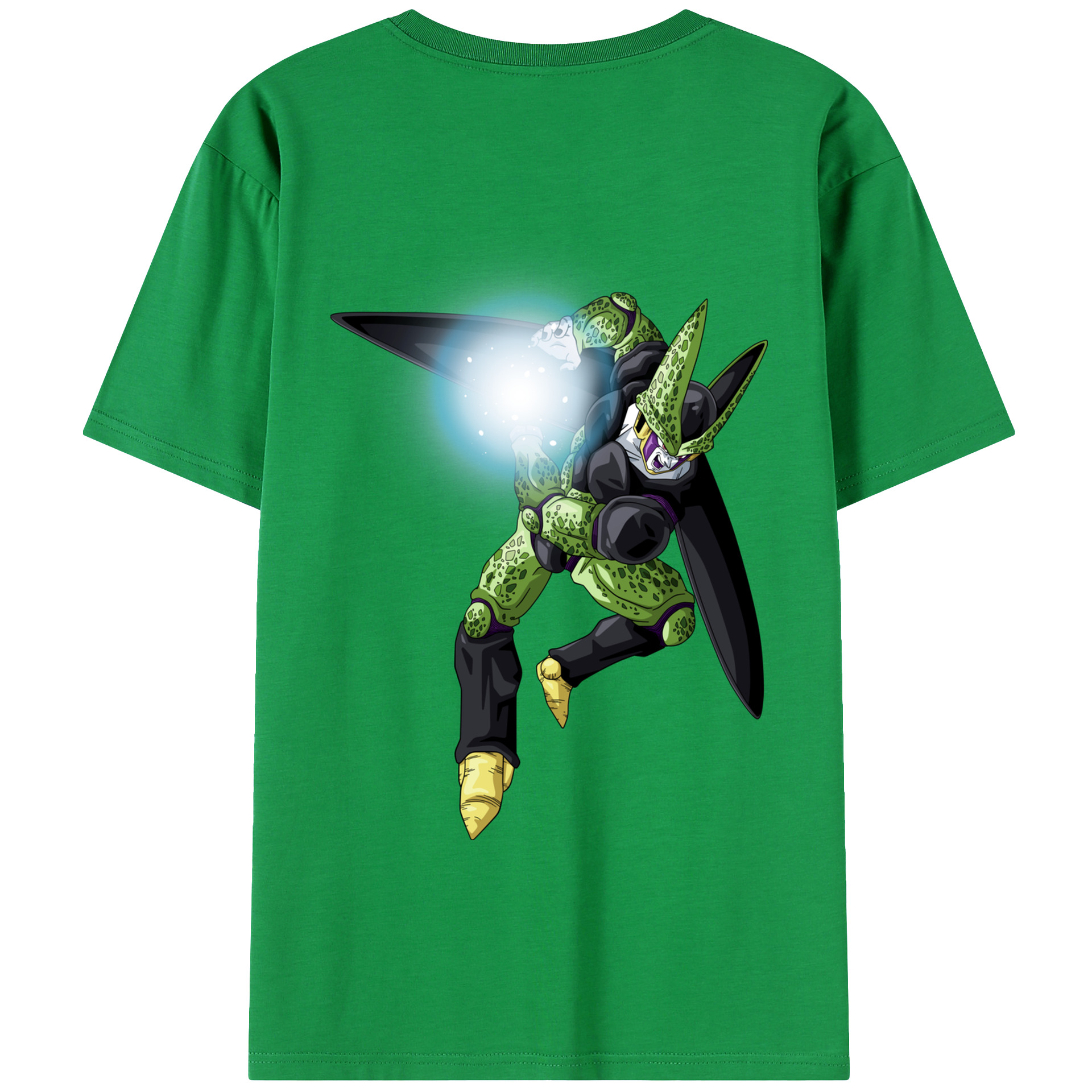 （画像用） ドラゴンボール セル DRAGON BALL Cell 綿100％ メンズ半袖Tシャツ（バックプリント） 通気性