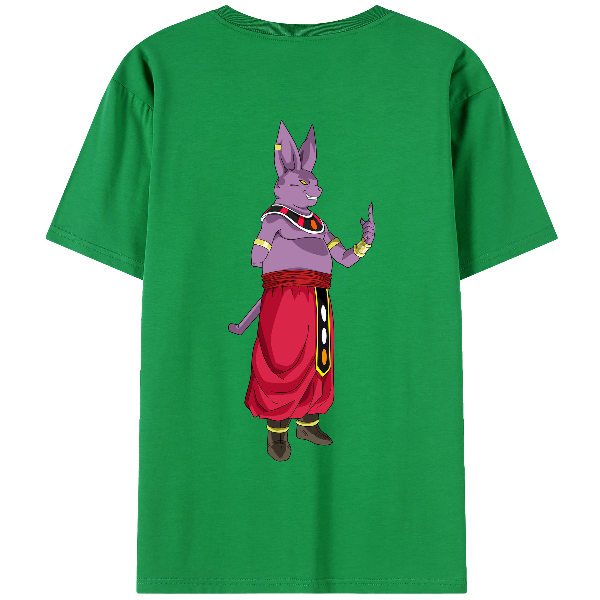 （画像用） ドラゴンボール シャンパ DRAGON BALL Champa 綿100％ メンズ半袖Tシャツ（バックプリント） 通気性
