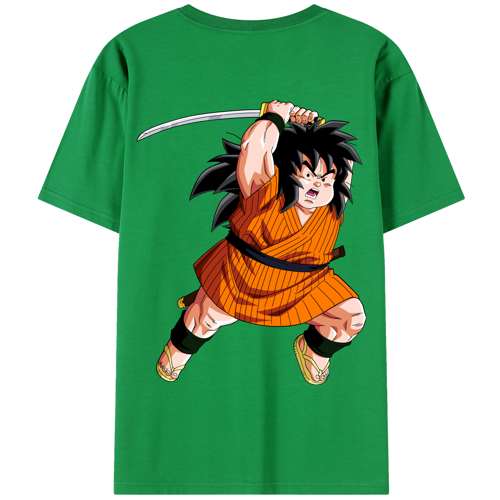 （画像用） ドラゴンボール やじろべえ DRAGON BALL Yajirobe 綿100％ メンズ半袖Tシャツ（バックプリント） 通気性