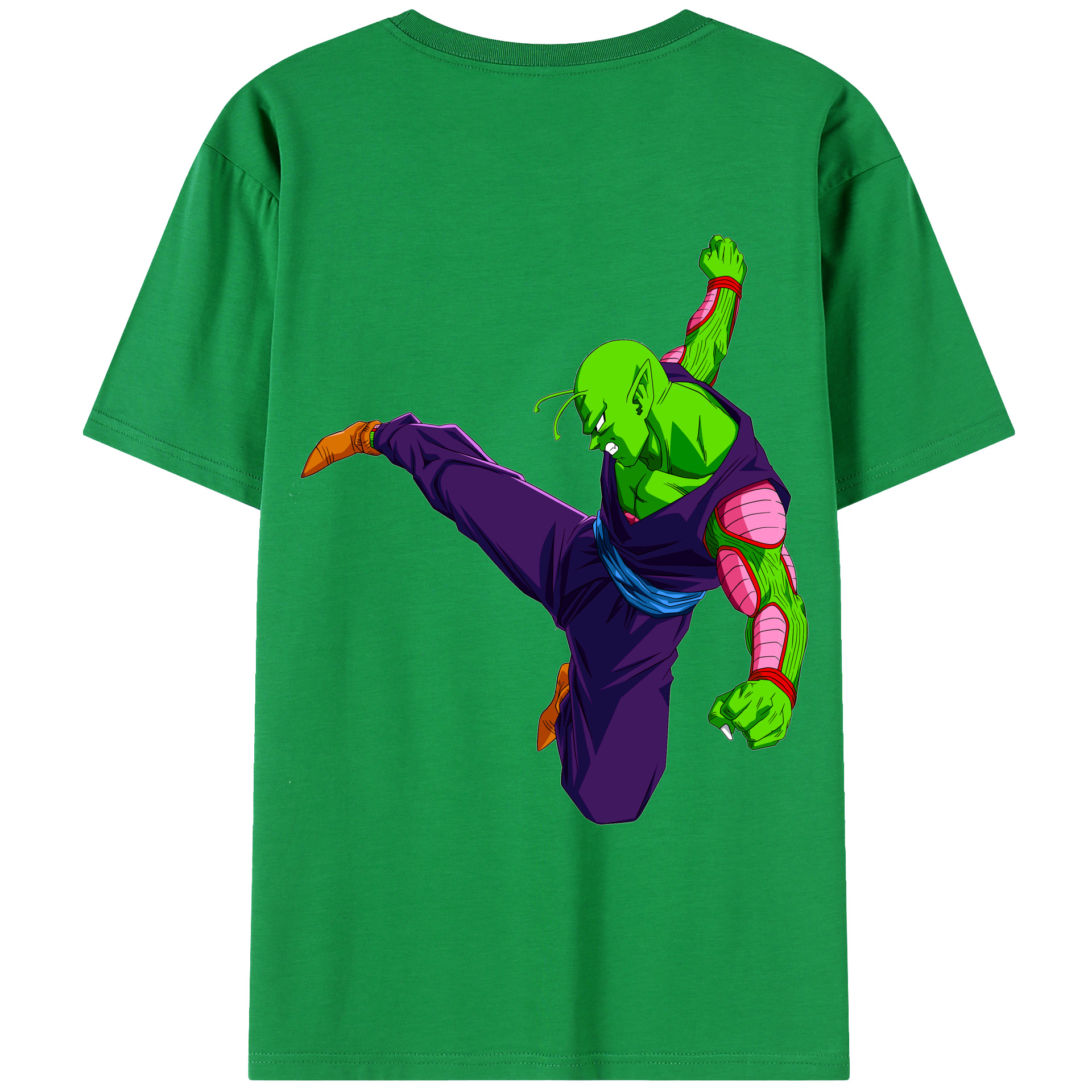 （画像用） ドラゴンボール ピッコロ DRAGON BALL Piccolo 綿100％ メンズ半袖Tシャツ（バックプリント） 通気性