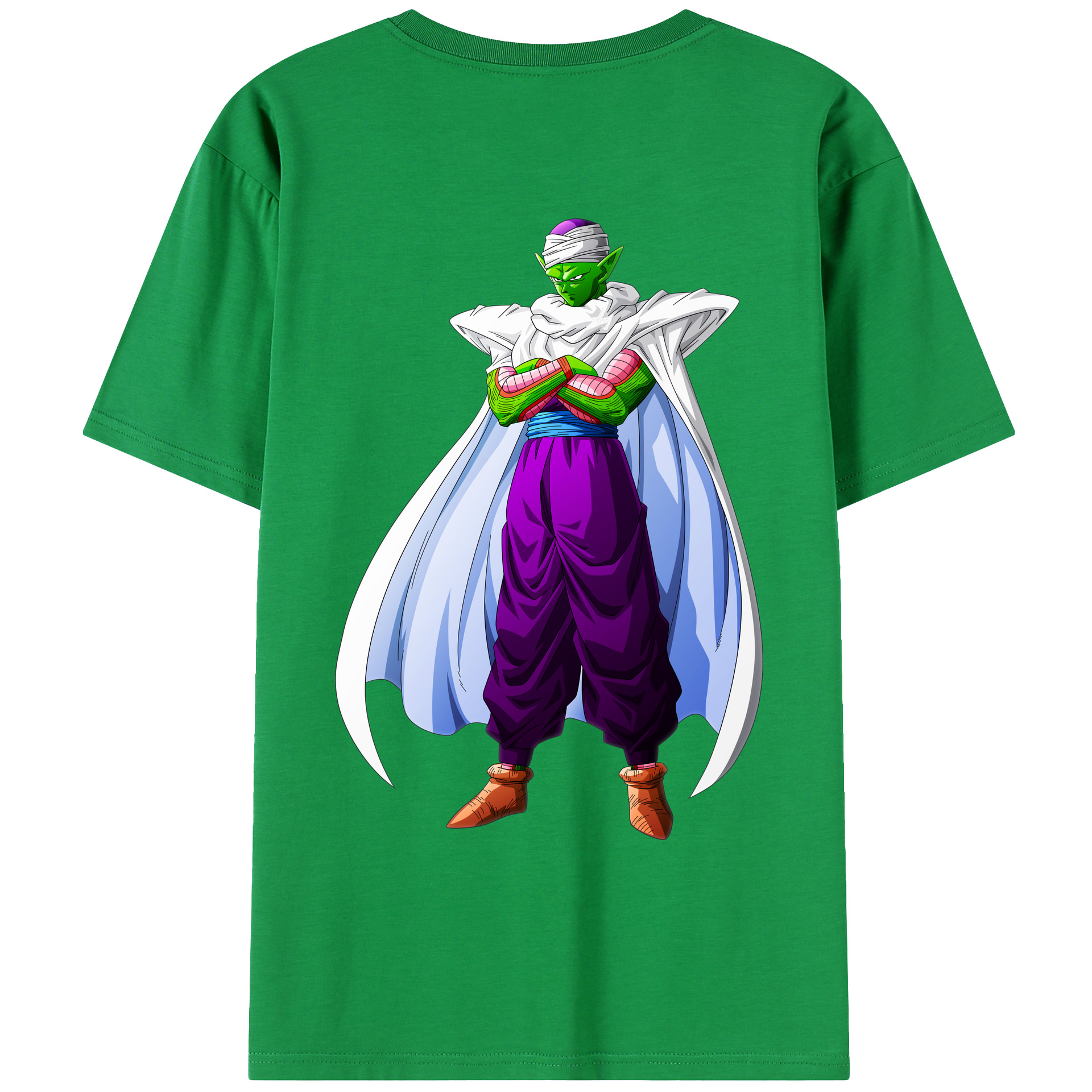 （画像用） ドラゴンボール ピッコロ DRAGON BALL Piccolo 綿100％ メンズ半袖Tシャツ（バックプリント） 通気性