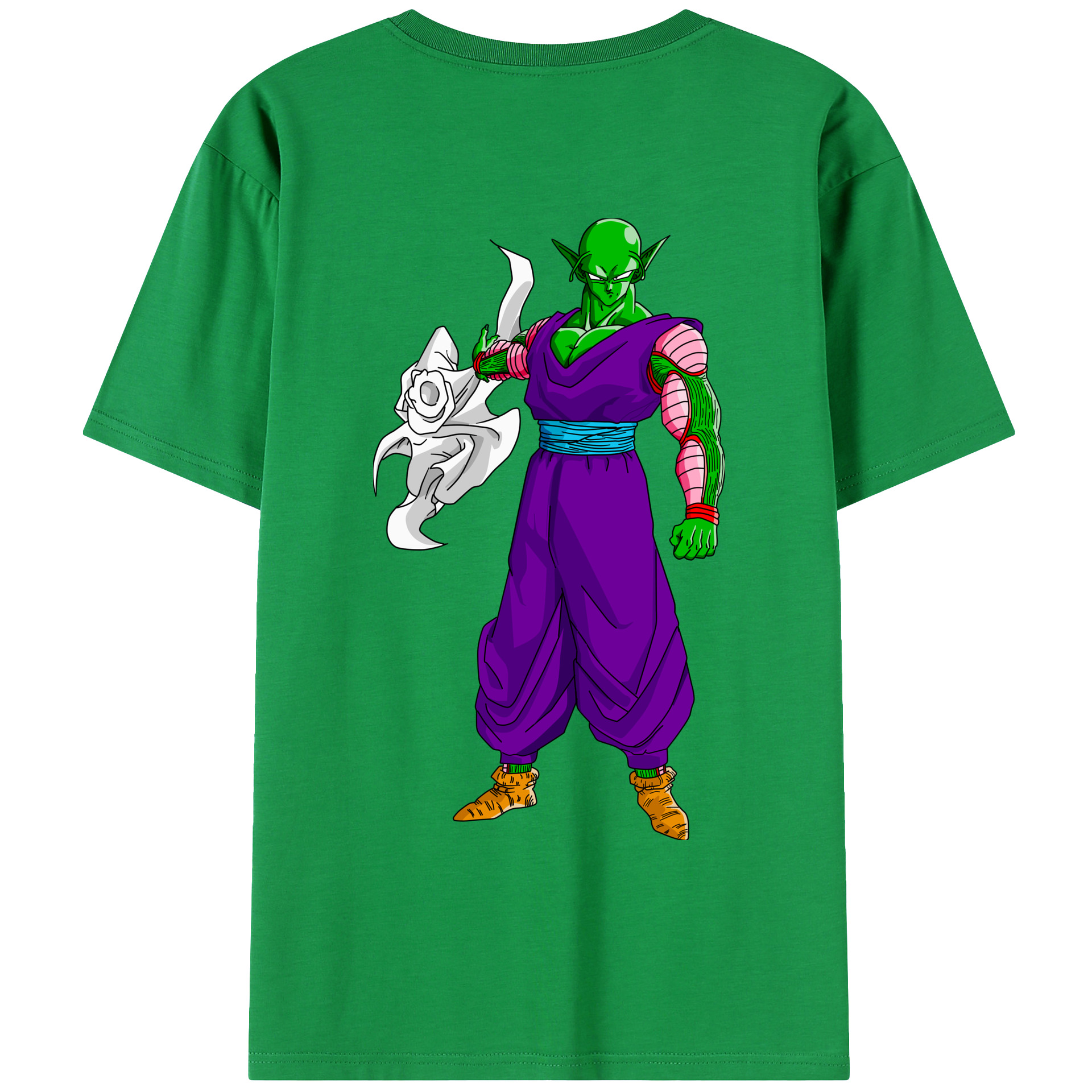 （画像用） ドラゴンボール ピッコロ DRAGON BALL Piccolo 綿100％ メンズ半袖Tシャツ（バックプリント） 通気性