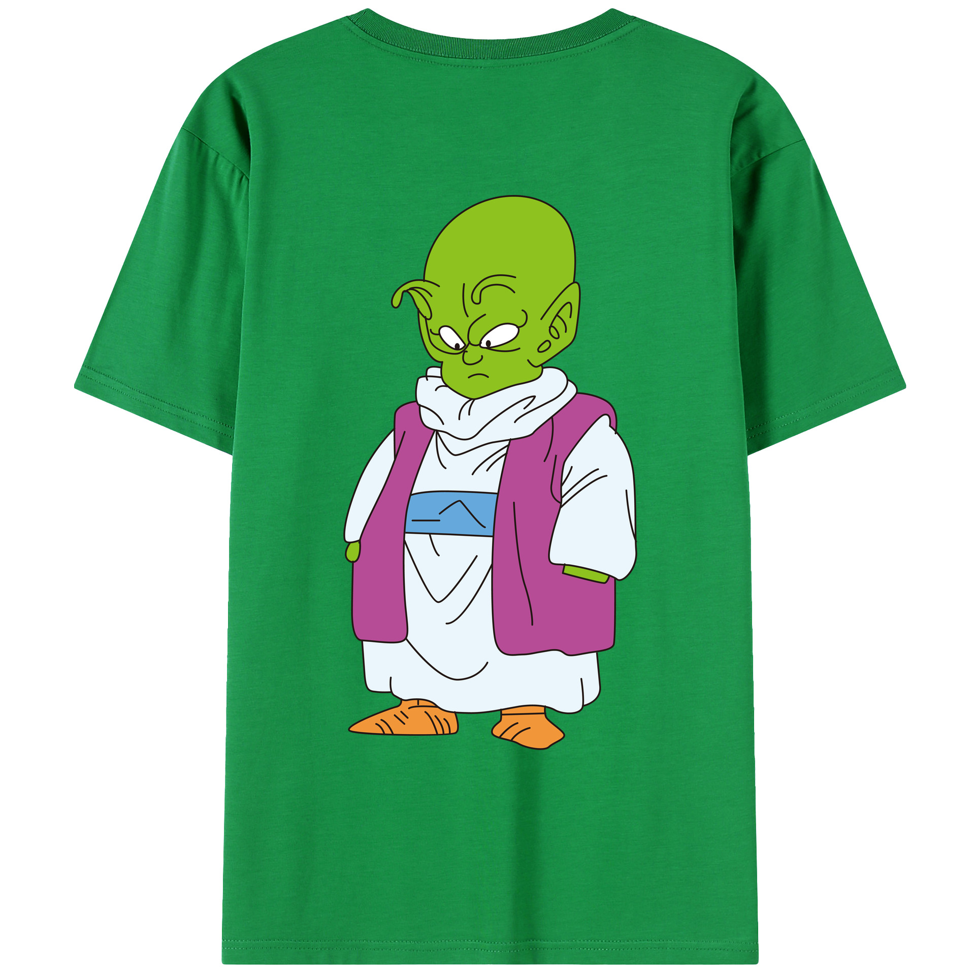 （画像用） ドラゴンボール ピッコロ DRAGON BALL Piccolo 綿100％ メンズ半袖Tシャツ（バックプリント） 通気性