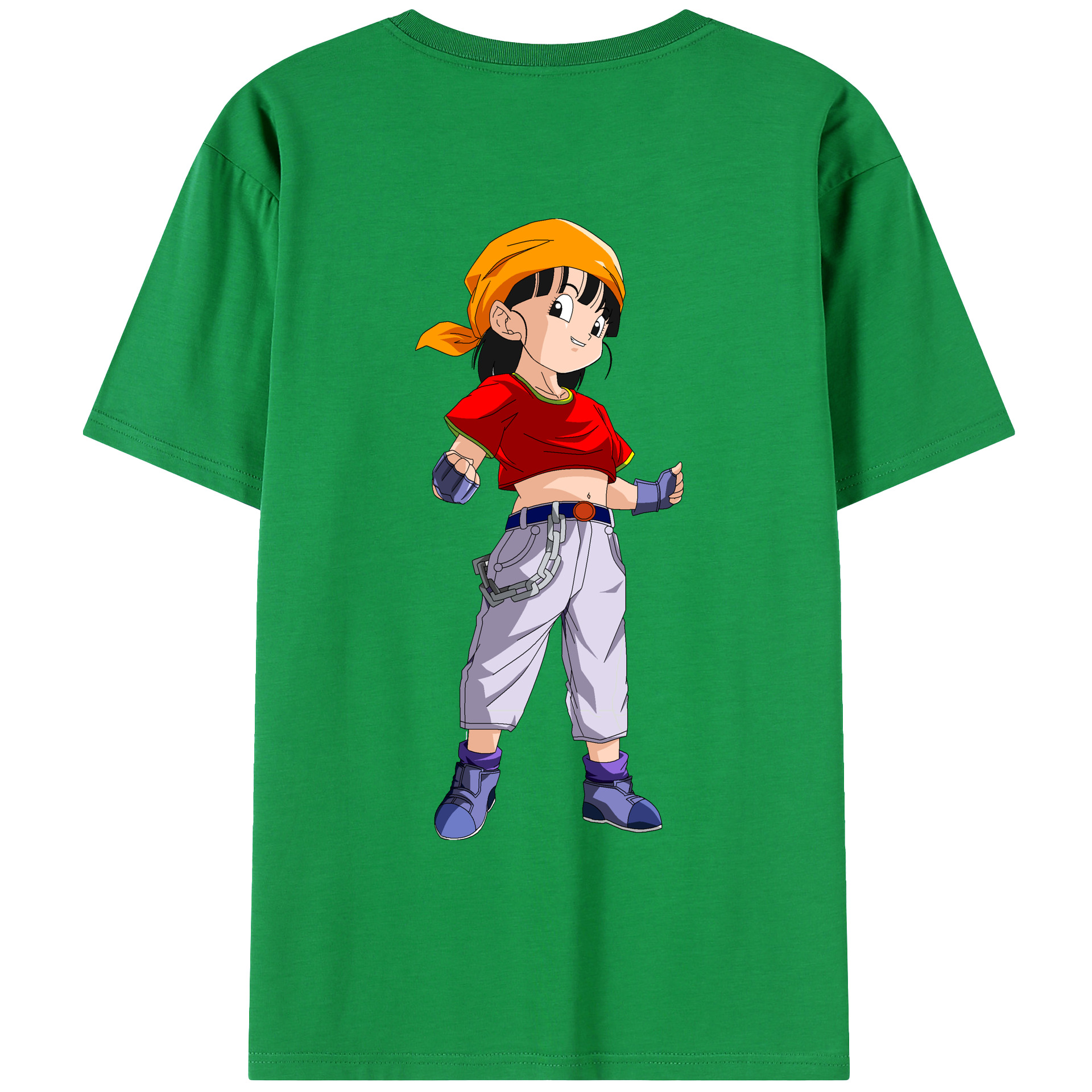 （画像用） ドラゴンボール パン DRAGON BALL Pan 綿100％ メンズ半袖Tシャツ（バックプリント） 通気性