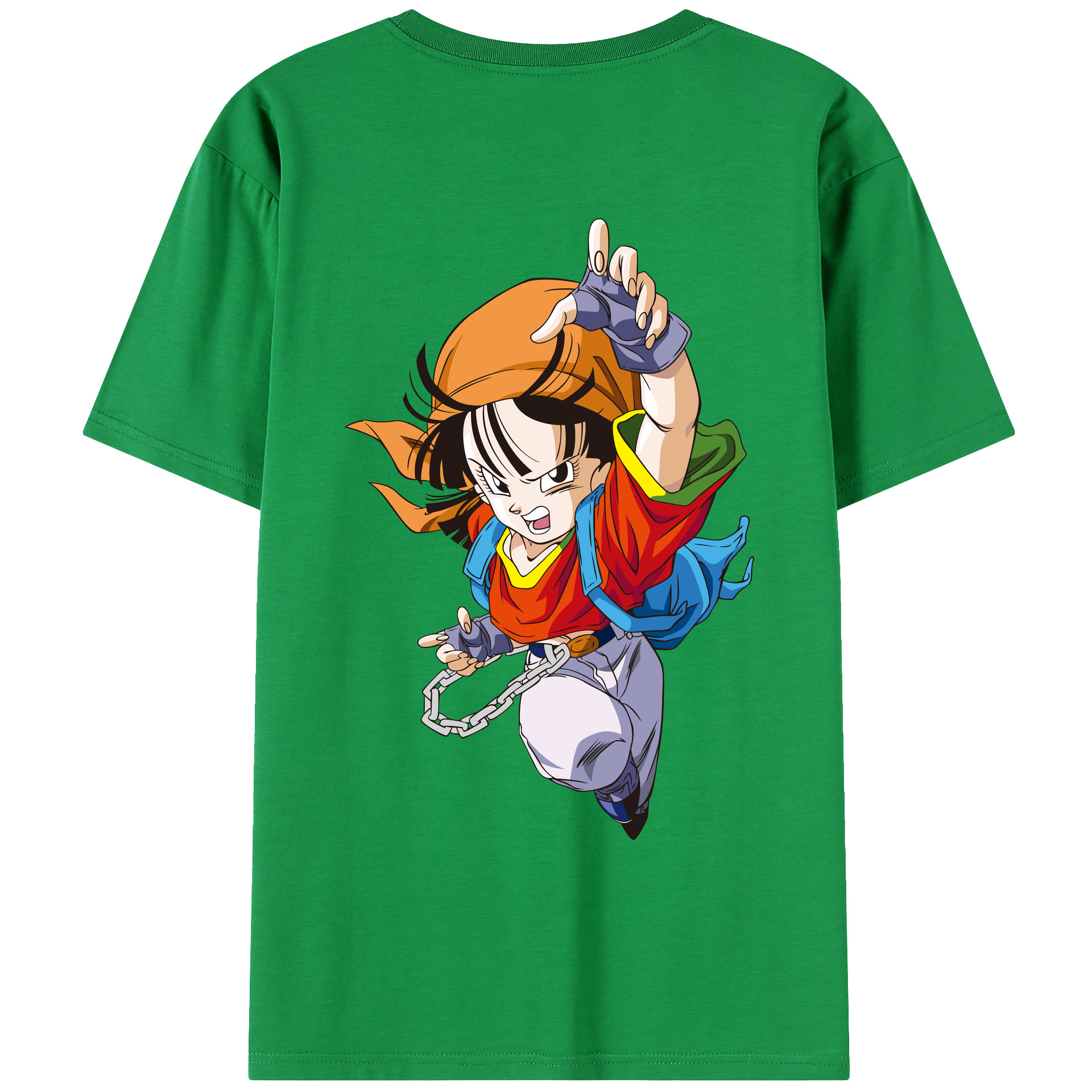 （画像用） ドラゴンボール パン DRAGON BALL Pan 綿100％ メンズ半袖Tシャツ（バックプリント） 通気性