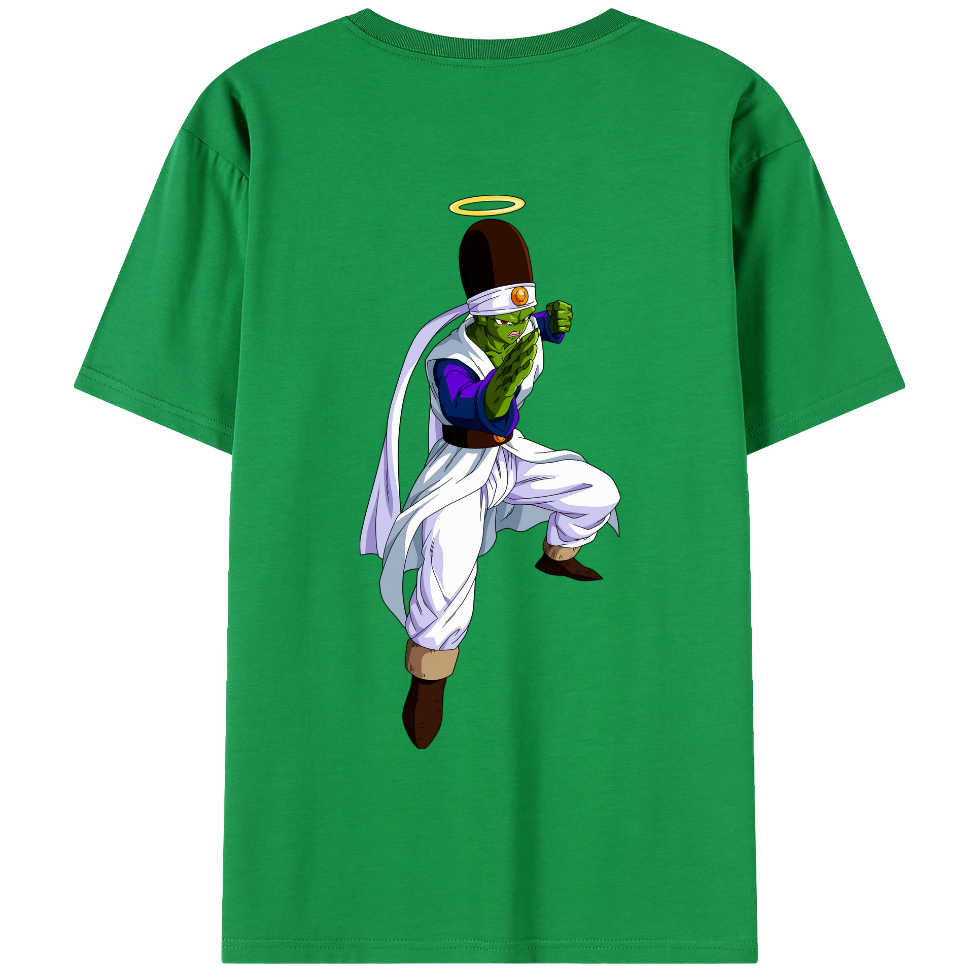 （画像用） ドラゴンボール パイクーハン DRAGON BALL Pikkon 綿100％ メンズ半袖Tシャツ（バックプリント） 通気性