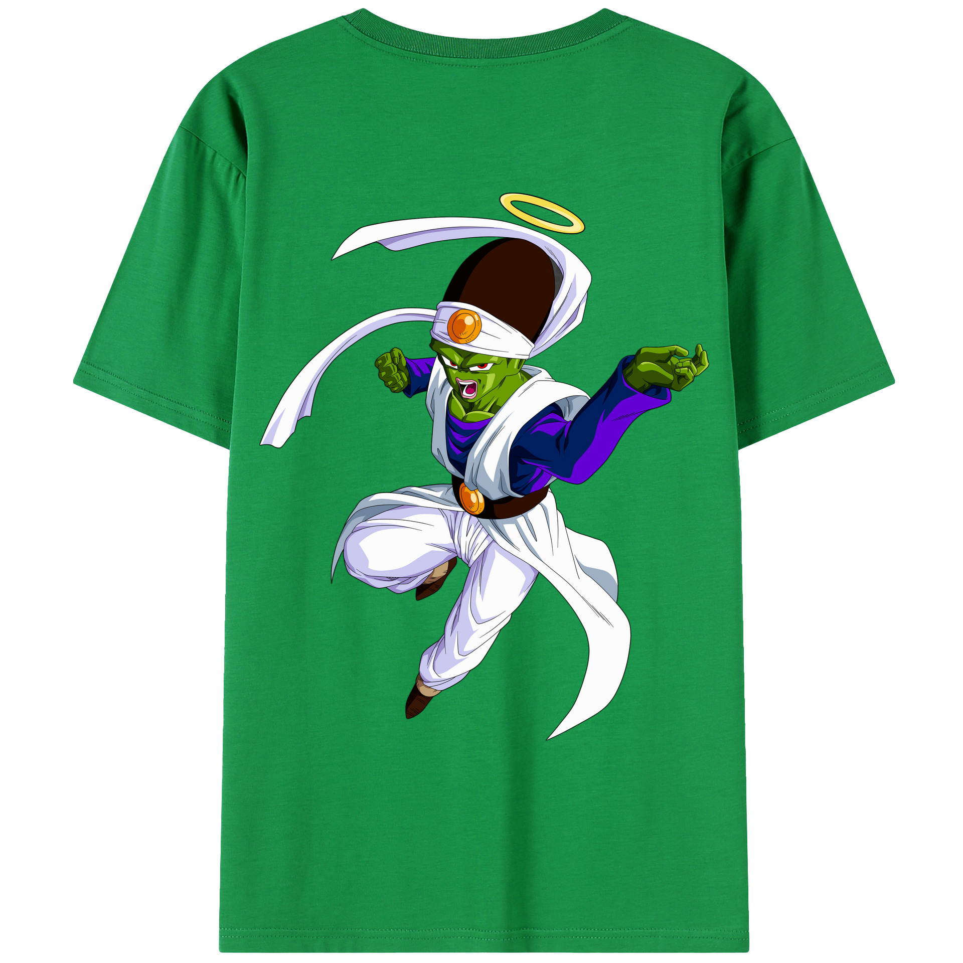 （画像用） ドラゴンボール パイクーハン DRAGON BALL Pikkon 綿100％ メンズ半袖Tシャツ（バックプリント） 通気性