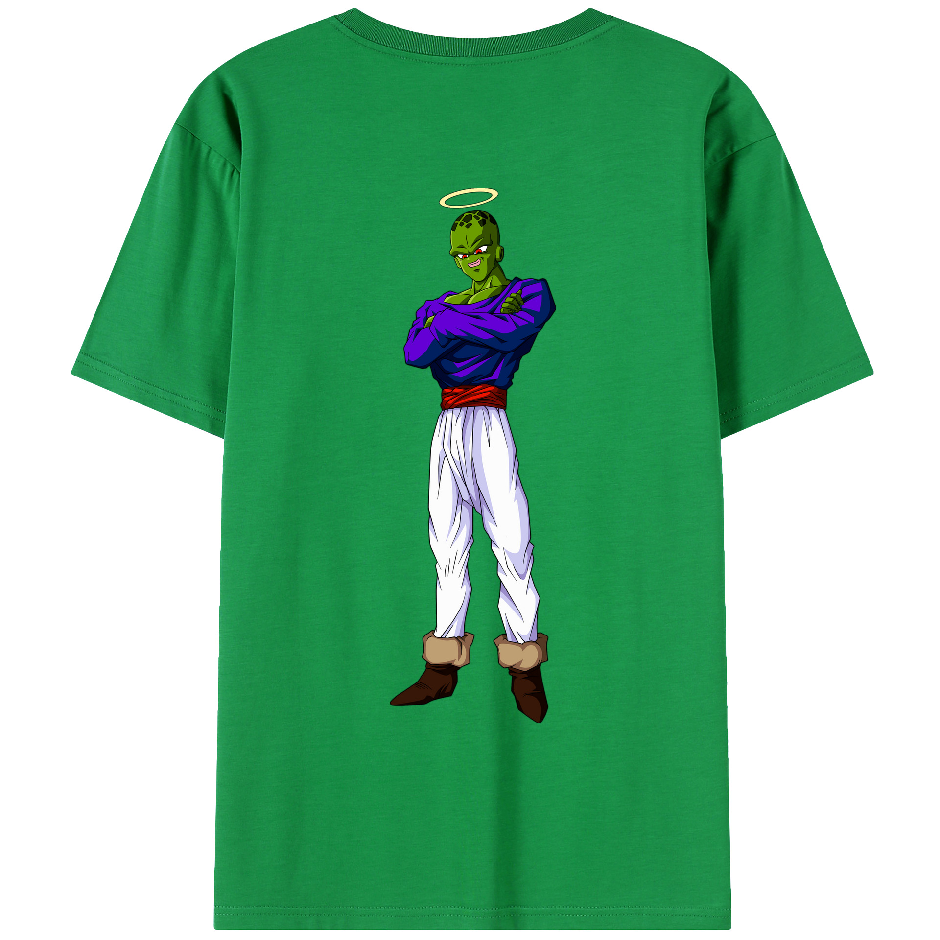 （画像用） ドラゴンボール パイクーハン DRAGON BALL Pikkon 綿100％ メンズ半袖Tシャツ（バックプリント） 通気性