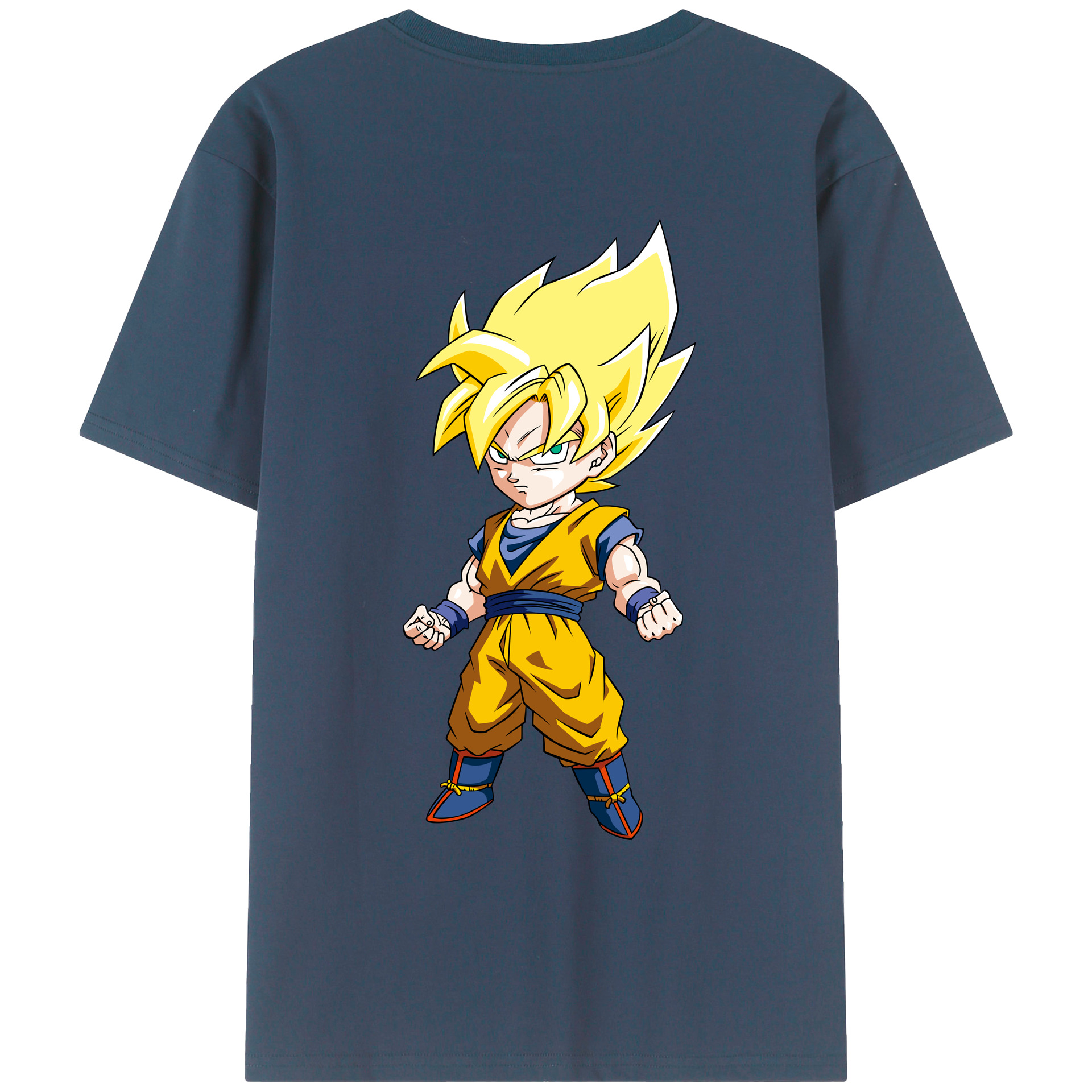（画像用） ドラゴンボール 孫悟空（そん ごくう）Son Goku カカロット DRAGON BALL Kakarotto 綿100％ メンズ半袖Tシャツ（バックプリント） 通気性