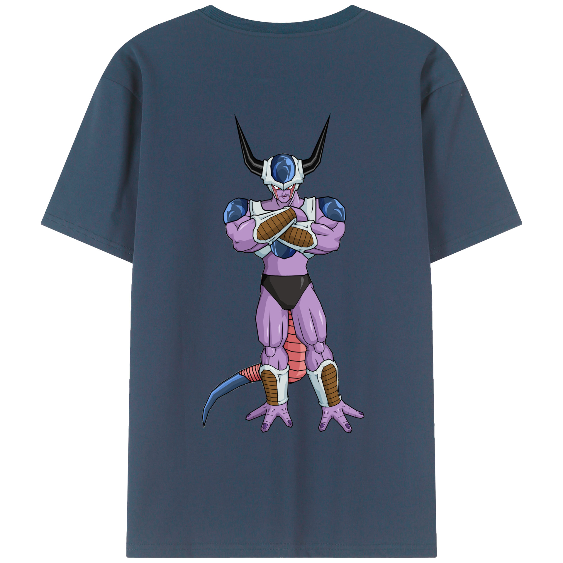 （画像用） ドラゴンボール フリーザ DRAGON BALL Frieza 綿100％ メンズ半袖Tシャツ（バックプリント） 通気性