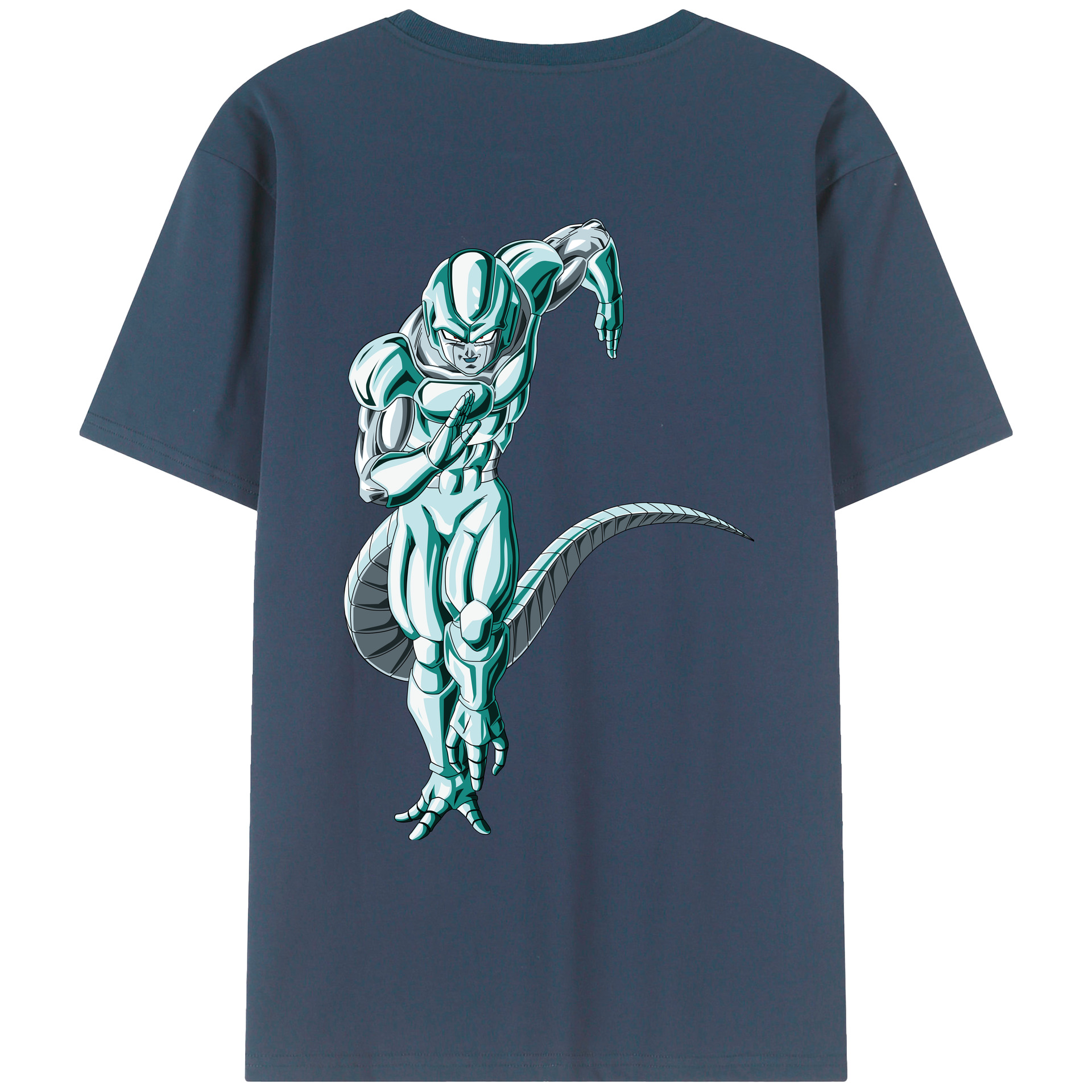 （画像用） ドラゴンボール フリーザ DRAGON BALL Frieza 綿100％ メンズ半袖Tシャツ（バックプリント） 通気性
