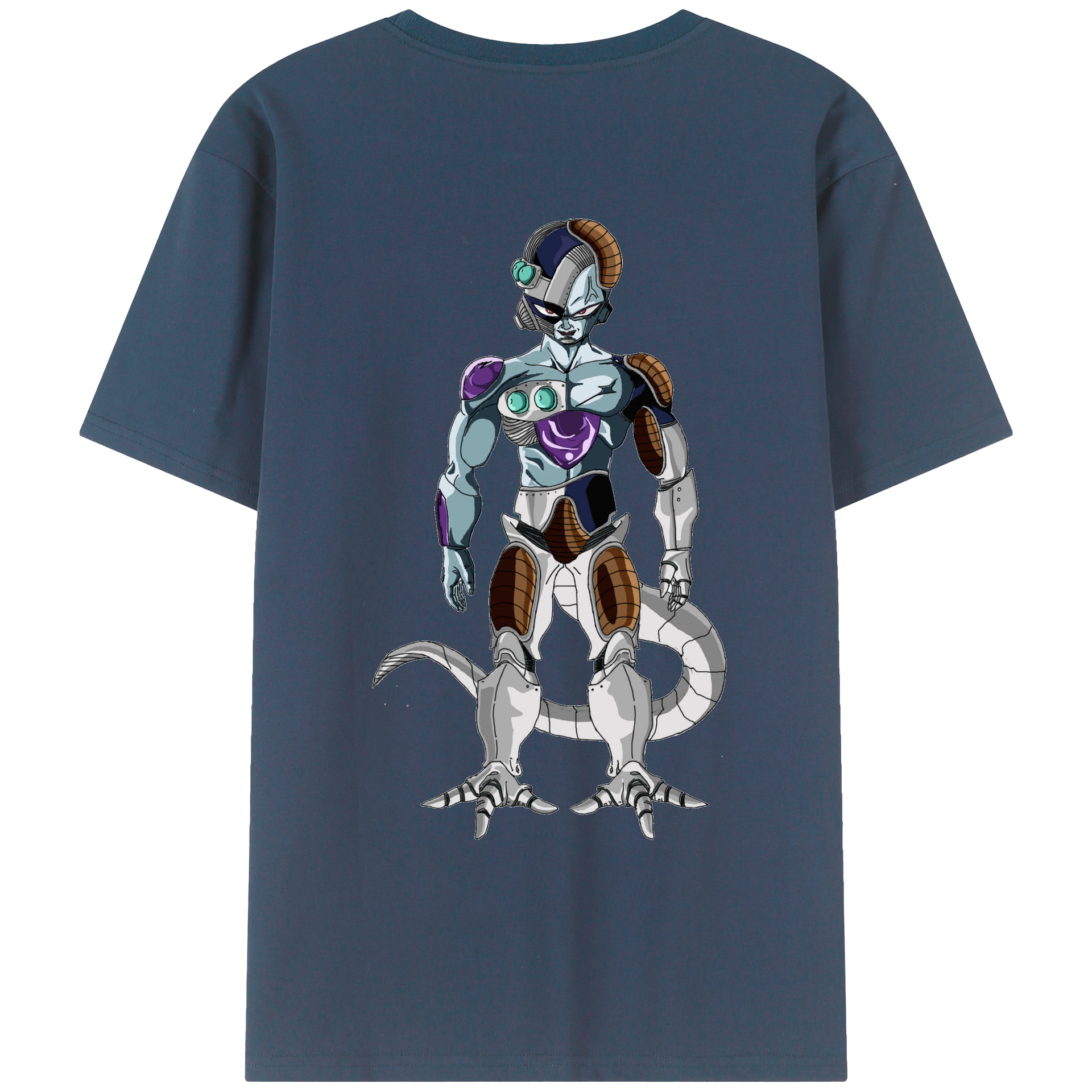 （画像用） ドラゴンボール クウラ DRAGON BALL Cooler Coora 綿100％ メンズ半袖Tシャツ（バックプリント） 通気性