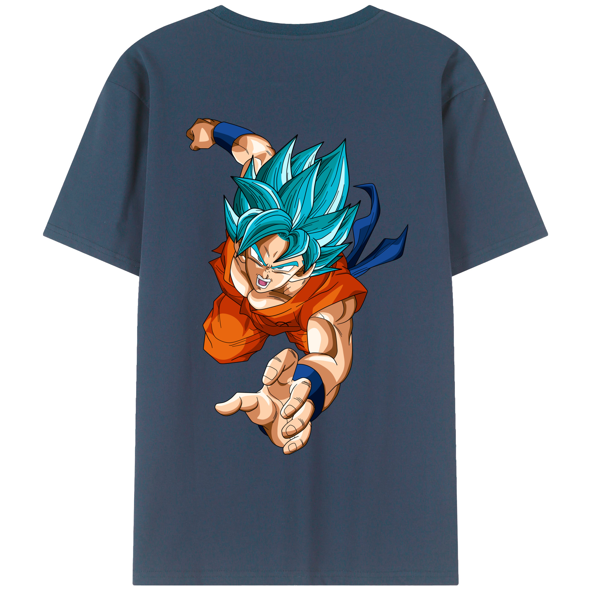 （画像用） ドラゴンボール ベジット DRAGON BALL Vegetto 綿100％ メンズ半袖Tシャツ（バックプリント） 通気性