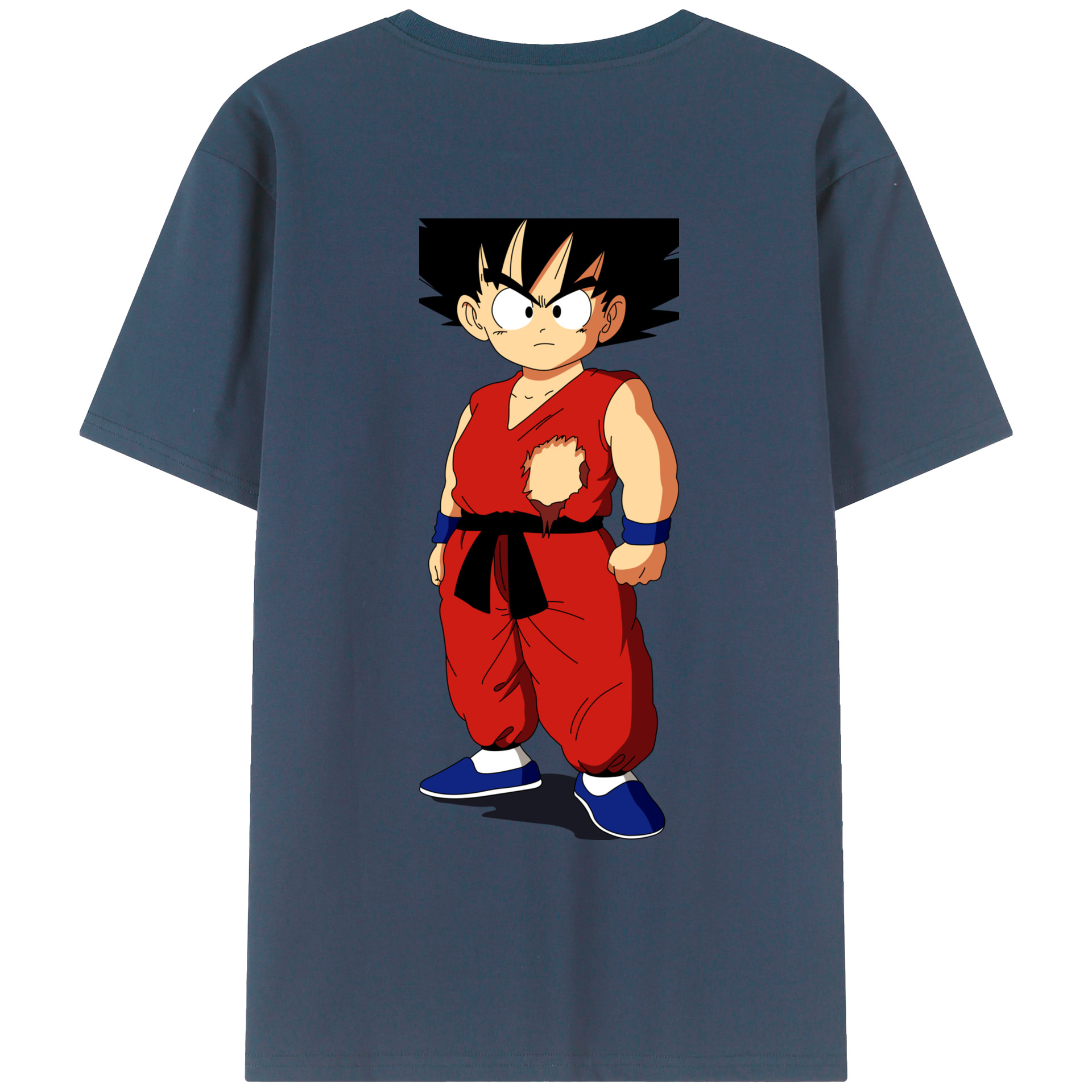 （画像用） ドラゴンボール 孫悟空（そん ごくう）Son Goku カカロット DRAGON BALL Kakarotto 綿100％ メンズ半袖Tシャツ（バックプリント） 通気性