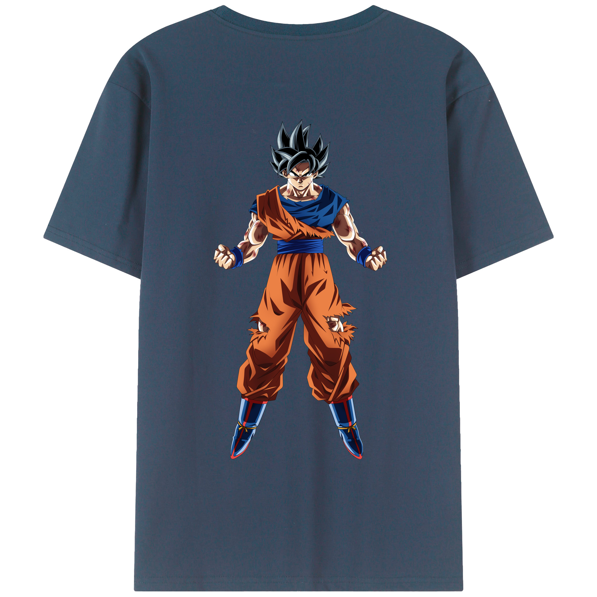 （画像用） ドラゴンボール 孫悟空（そん ごくう）Son Goku カカロット DRAGON BALL Kakarotto 綿100％ メンズ半袖Tシャツ（バックプリント） 通気性