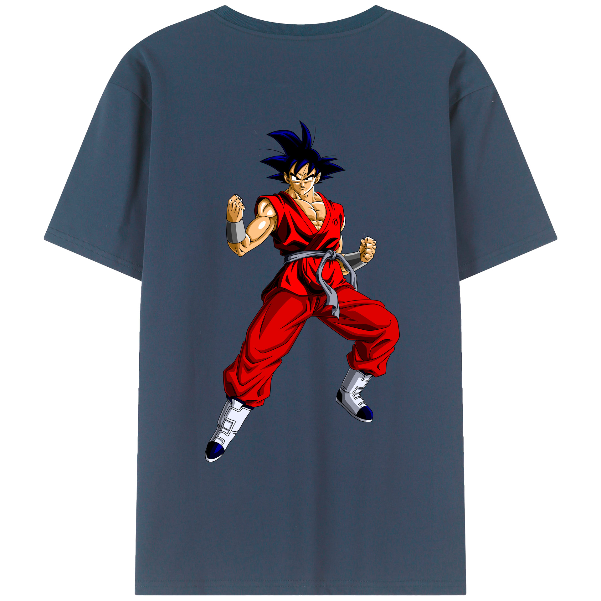 （画像用） ドラゴンボール 孫悟空（そん ごくう）Son Goku カカロット DRAGON BALL Kakarotto 綿100％ メンズ半袖Tシャツ（バックプリント） 通気性