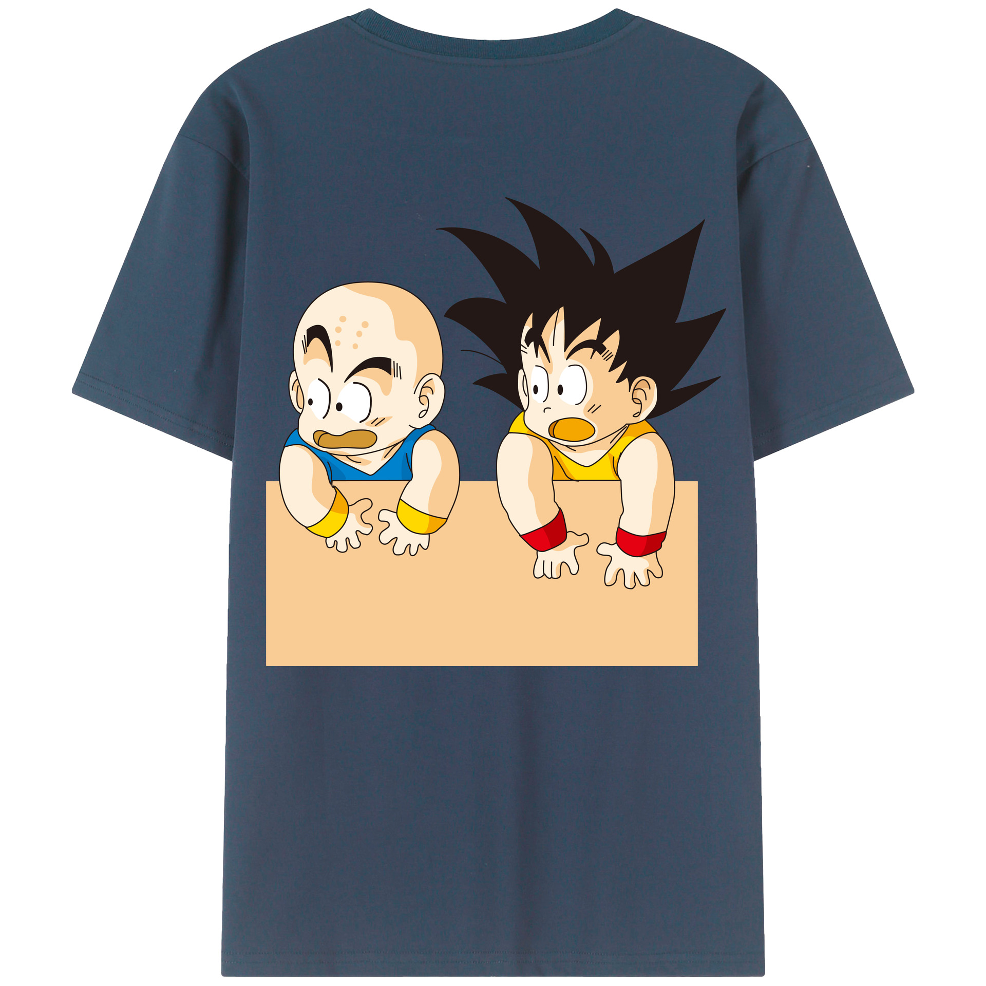 （画像用） ドラゴンボール 孫悟空（そん ごくう）Son Goku カカロット DRAGON BALL Kakarotto 綿100％ メンズ半袖Tシャツ（バックプリント） 通気性