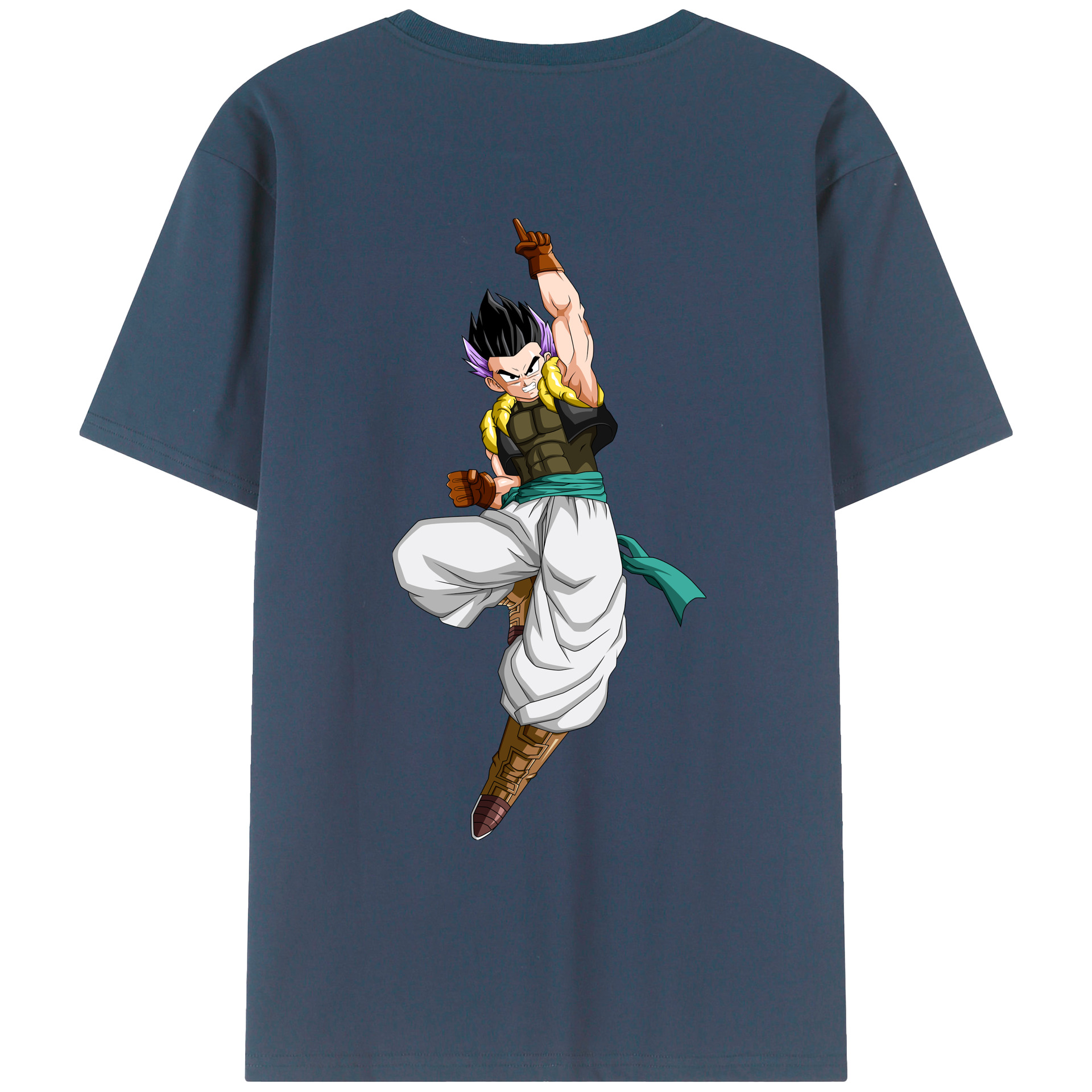 （画像用） ドラゴンボール 孫 悟飯（そんごはん）DRAGON BALL Son Gohan 綿100％ メンズ半袖Tシャツ（バックプリント） 通気性