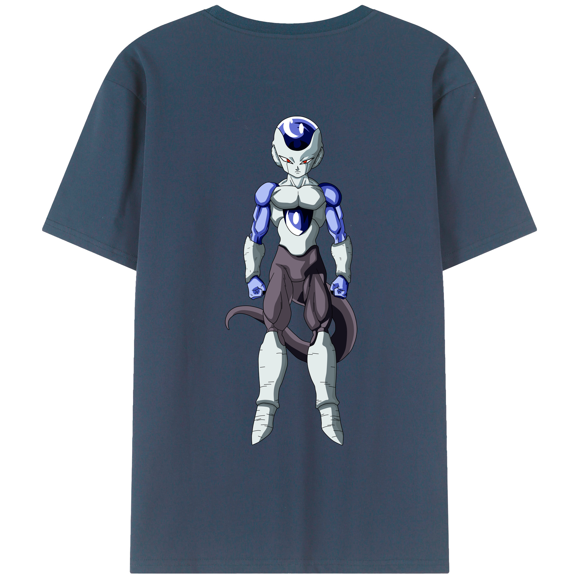（画像用） ドラゴンボール フリーザ DRAGON BALL Frieza 綿100％ メンズ半袖Tシャツ（バックプリント） 通気性