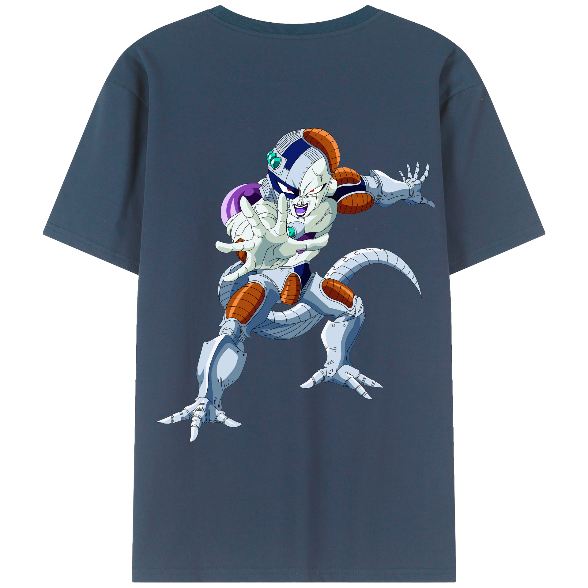 （画像用） ドラゴンボール フリーザ DRAGON BALL Frieza 綿100％ メンズ半袖Tシャツ（バックプリント） 通気性