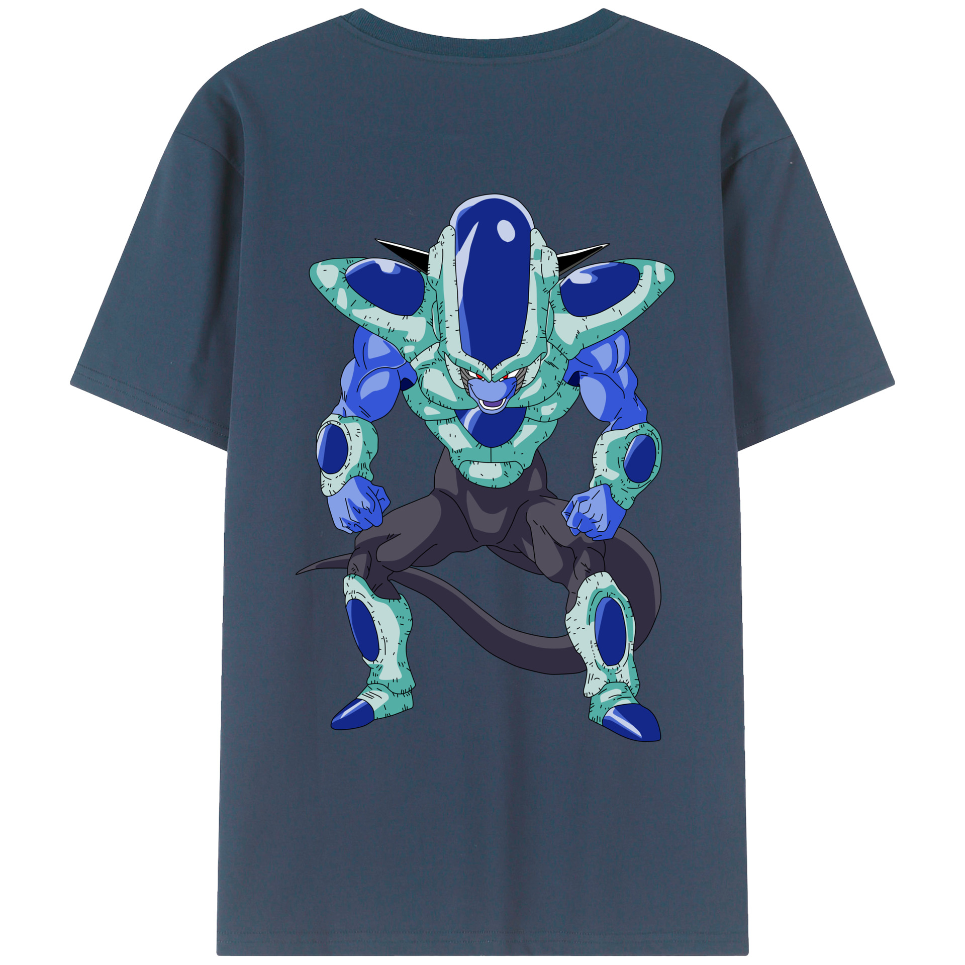 （画像用） ドラゴンボール フリーザ DRAGON BALL Frieza 綿100％ メンズ半袖Tシャツ（バックプリント） 通気性
