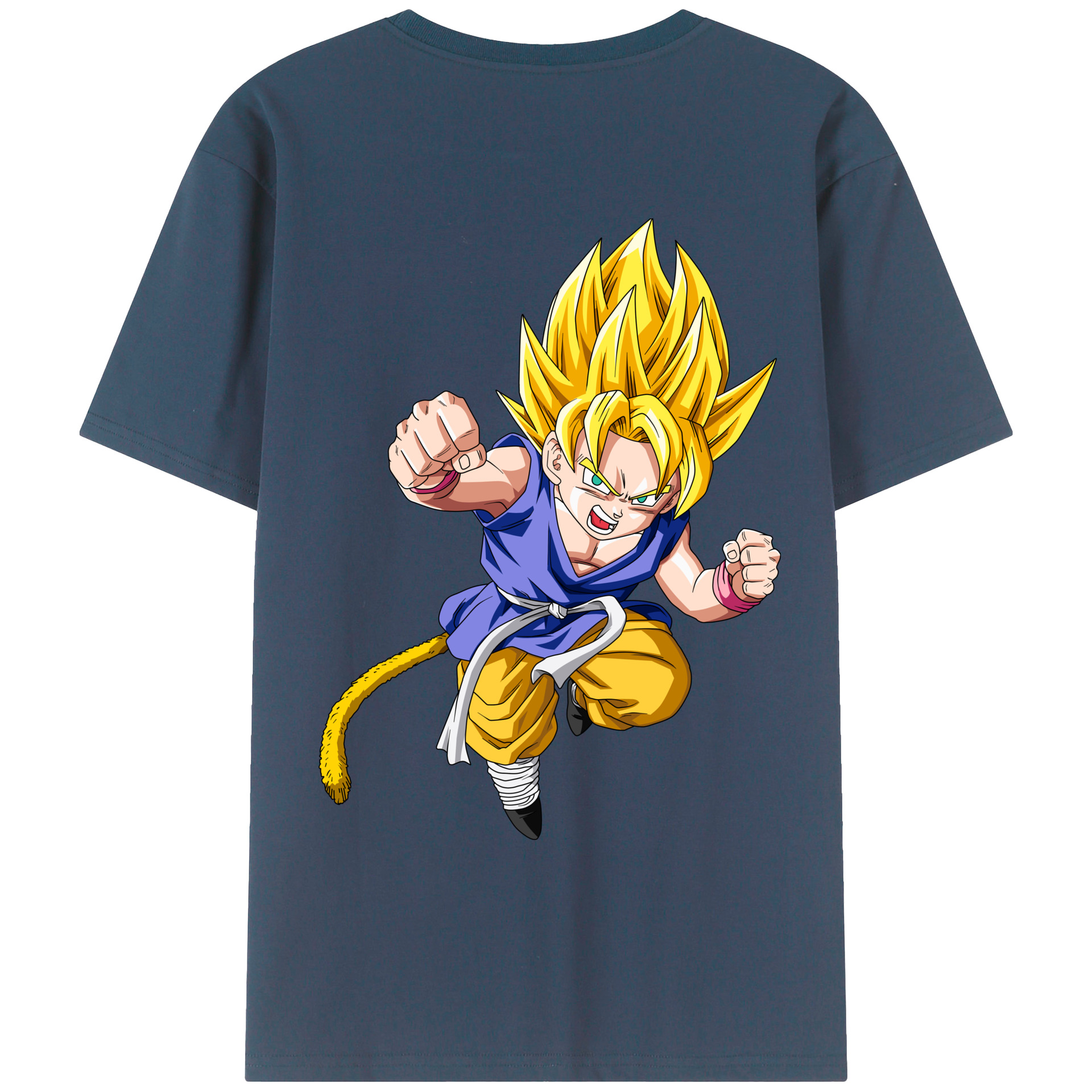 （画像用） ドラゴンボール ベジット DRAGON BALL Vegetto 綿100％ メンズ半袖Tシャツ（バックプリント） 通気性