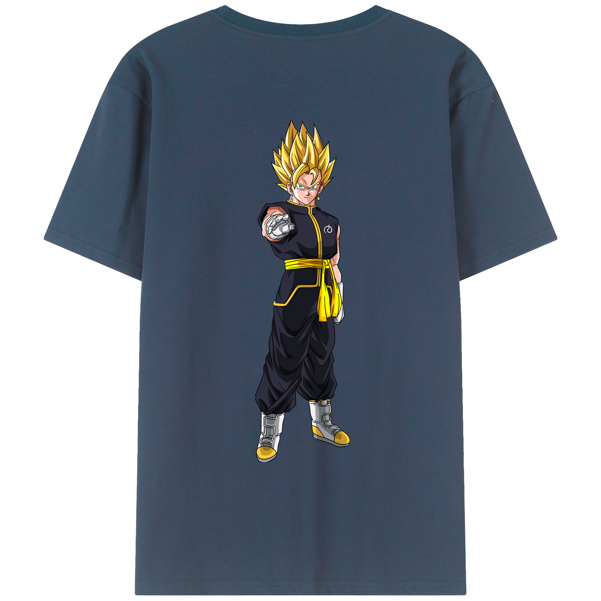 （画像用） ドラゴンボール ベジット DRAGON BALL Vegetto 綿100％ メンズ半袖Tシャツ（バックプリント） 通気性