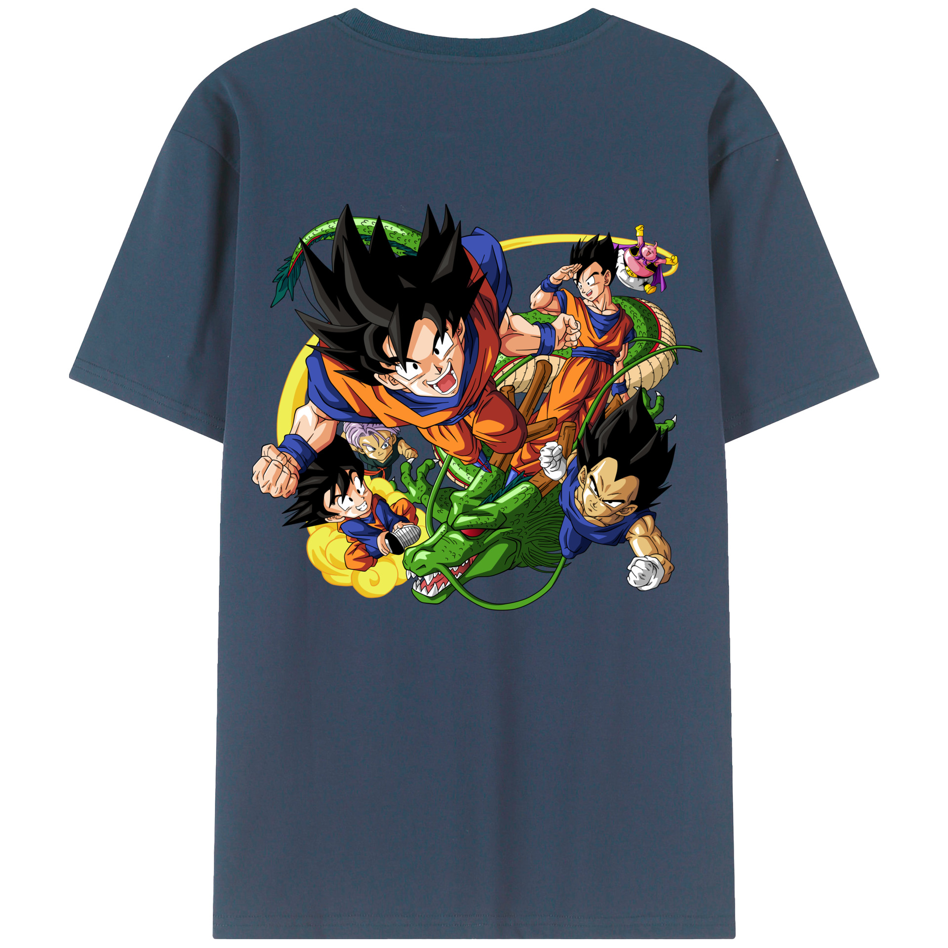 （画像用） ドラゴンボール DRAGON BALL 綿100％ メンズ半袖Tシャツ（バックプリント） 通気性
