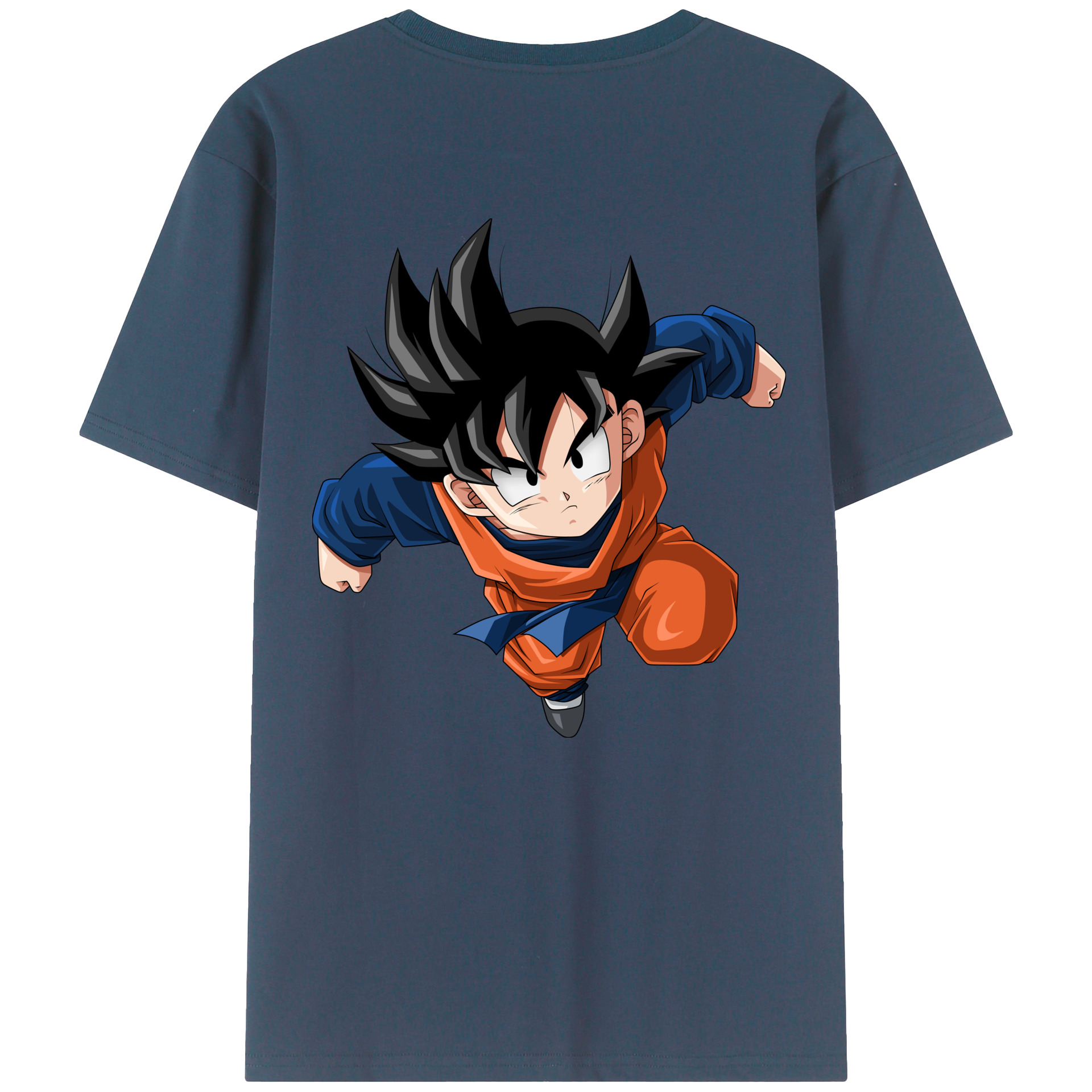 （画像用） ドラゴンボール 孫悟空（そん ごくう）Son Goku カカロット DRAGON BALL Kakarotto 綿100％ メンズ半袖Tシャツ（バックプリント） 通気性