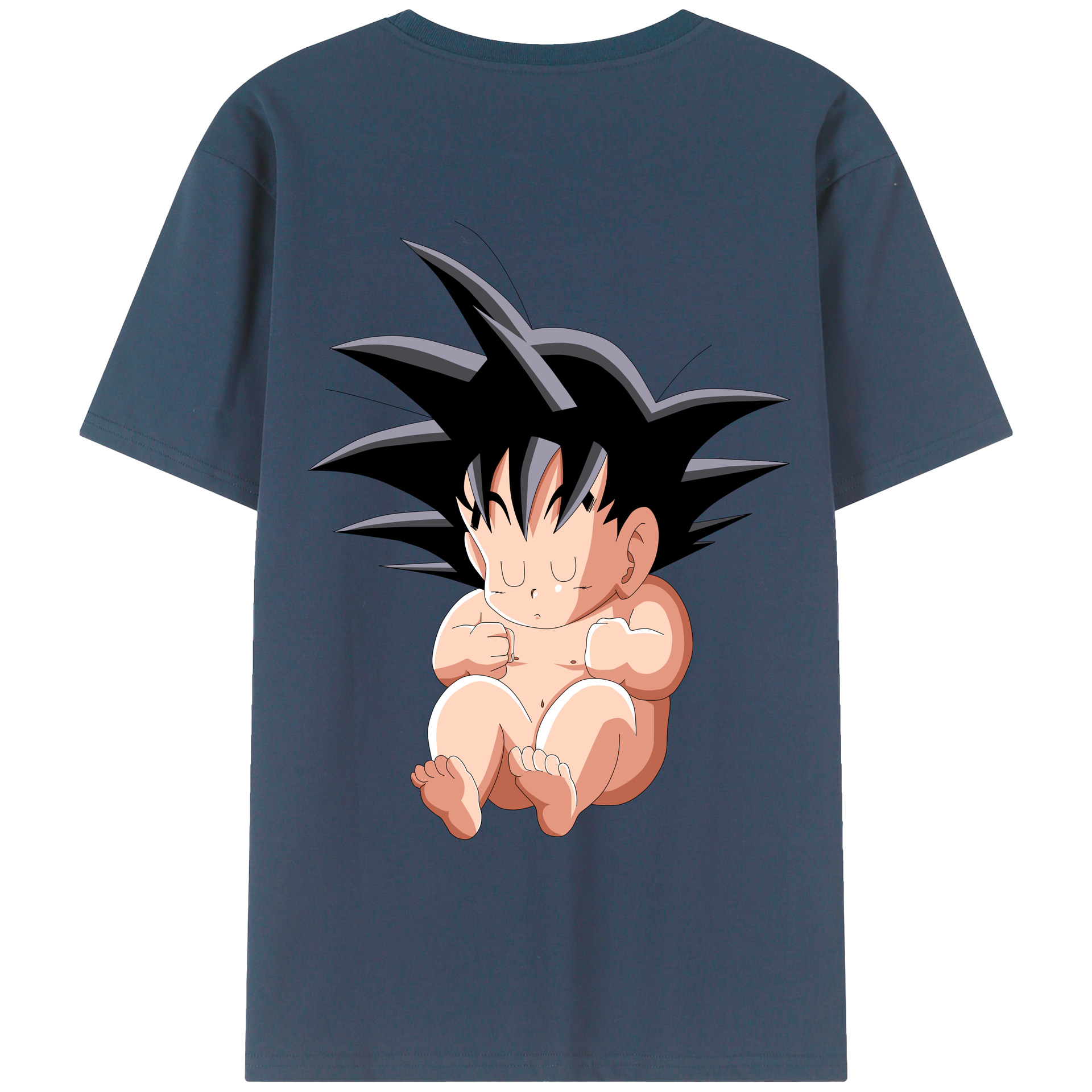 （画像用） ドラゴンボール 孫悟空（そん ごくう）Son Goku カカロット DRAGON BALL Kakarotto 綿100％ メンズ半袖Tシャツ（バックプリント） 通気性