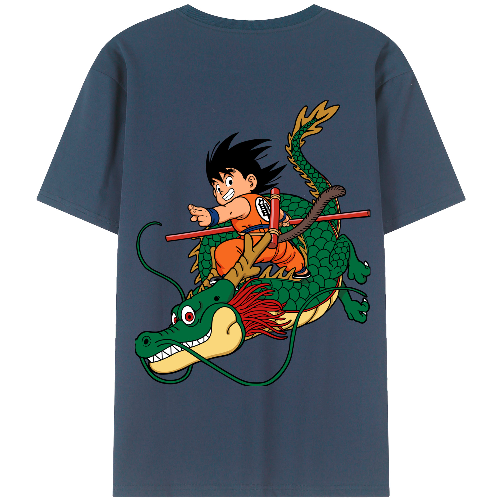 （画像用） ドラゴンボール 孫悟空（そん ごくう）Son Goku カカロット DRAGON BALL Kakarotto 綿100％ メンズ半袖Tシャツ（バックプリント） 通気性