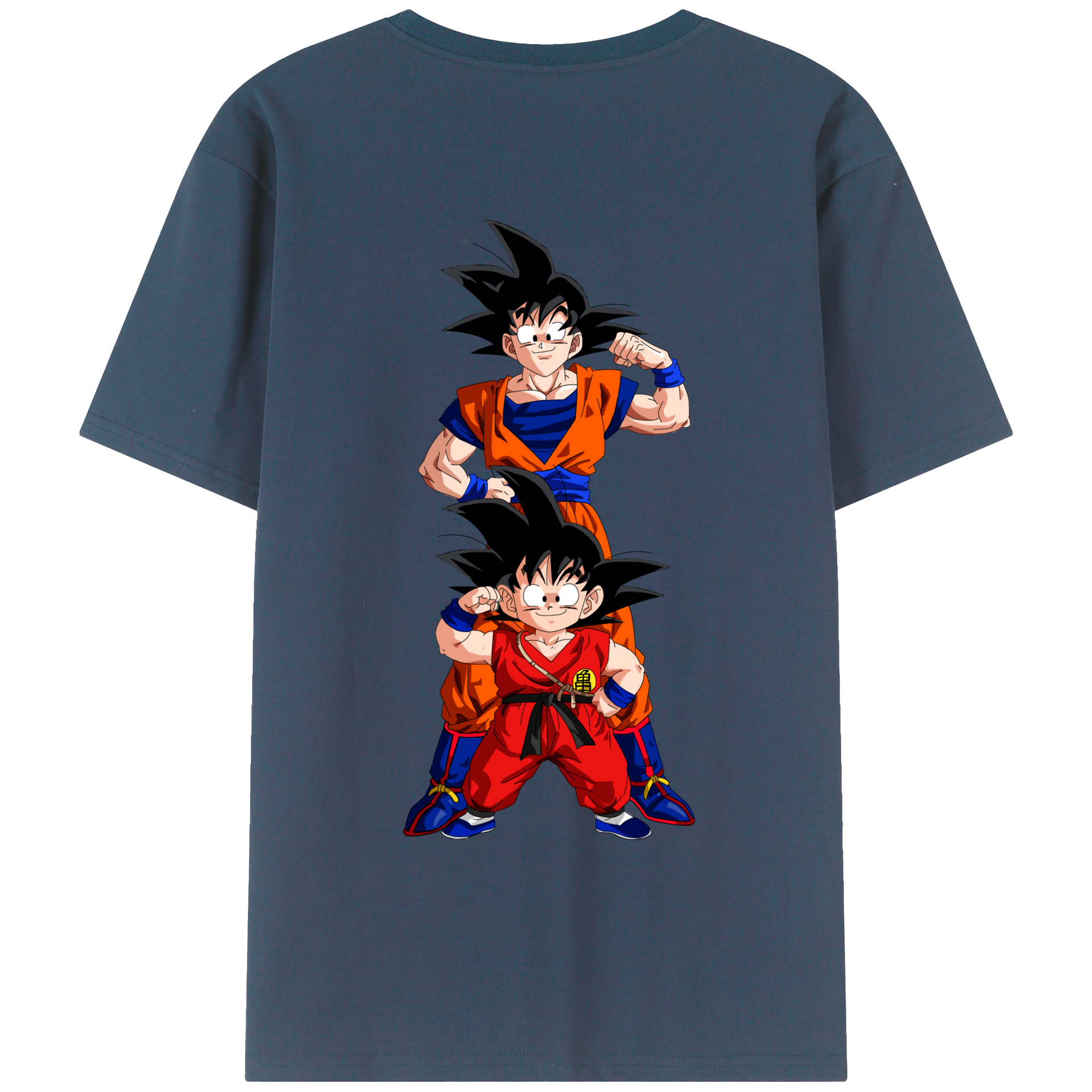 （画像用） ドラゴンボール 孫悟空（そん ごくう）Son Goku カカロット DRAGON BALL Kakarotto 綿100％ メンズ半袖Tシャツ（バックプリント） 通気性