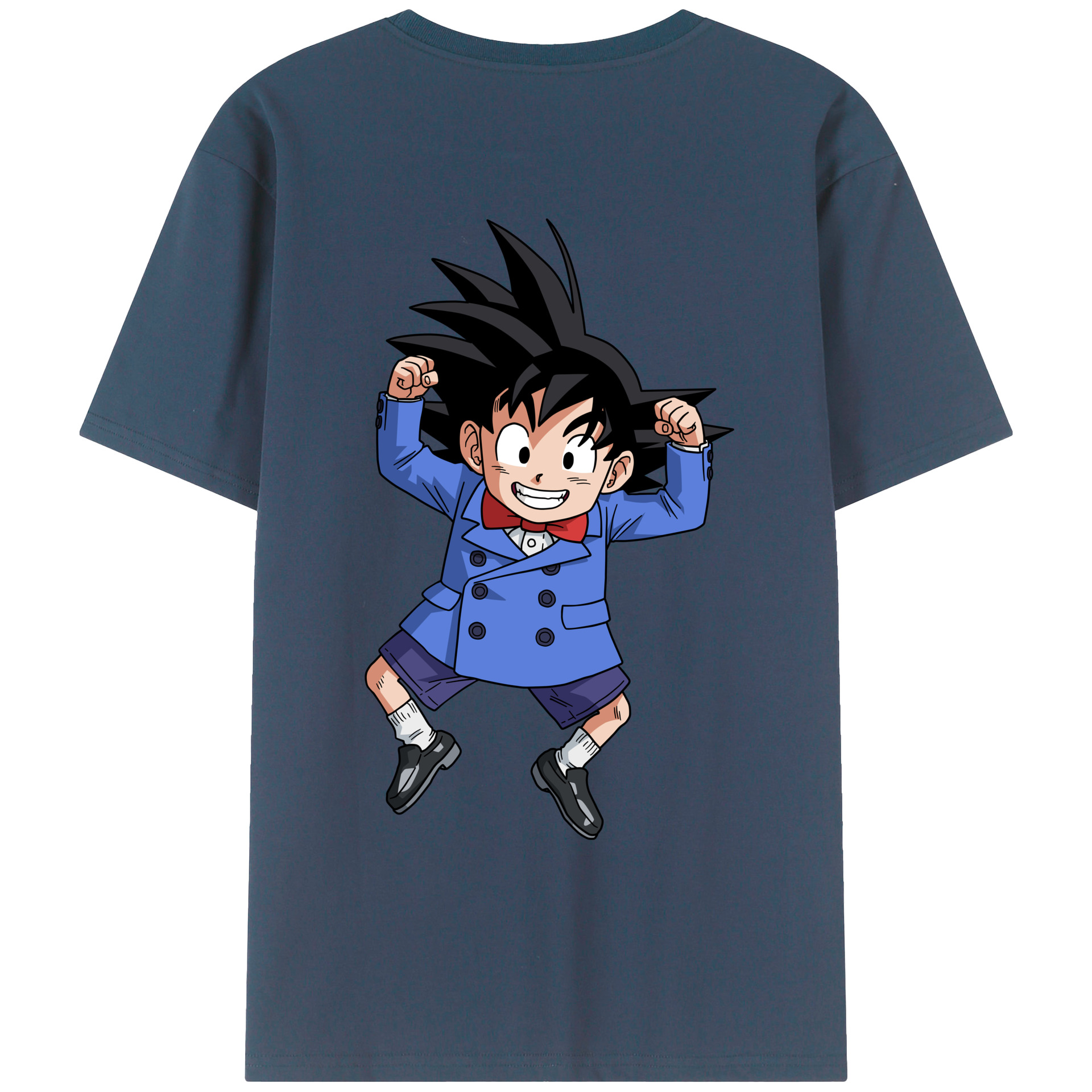 （画像用） ドラゴンボール 孫悟空（そん ごくう）Son Goku カカロット DRAGON BALL Kakarotto 綿100％ メンズ半袖Tシャツ（バックプリント） 通気性