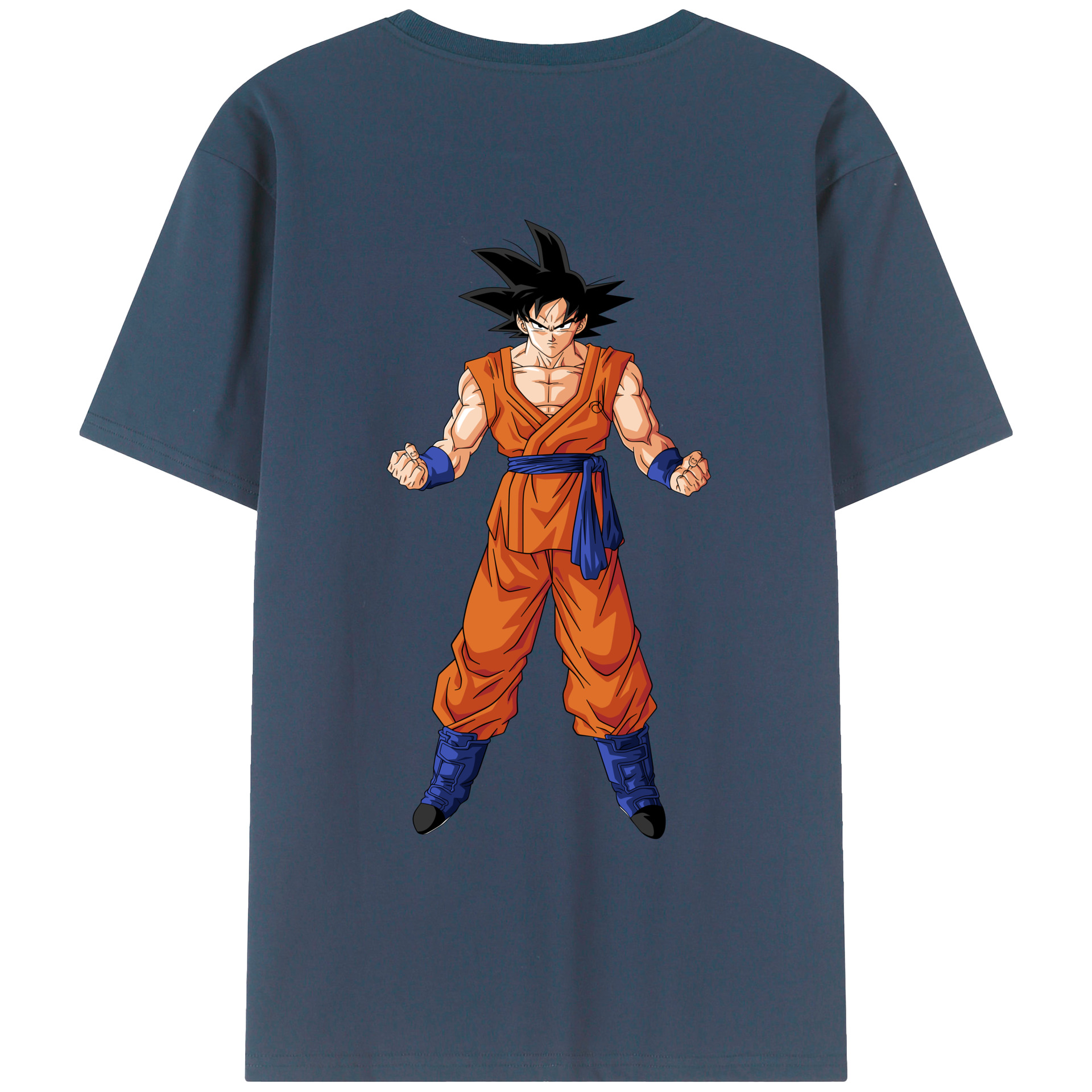 （画像用） ドラゴンボール 孫悟空（そん ごくう）Son Goku カカロット DRAGON BALL Kakarotto 綿100％ メンズ半袖Tシャツ（バックプリント） 通気性