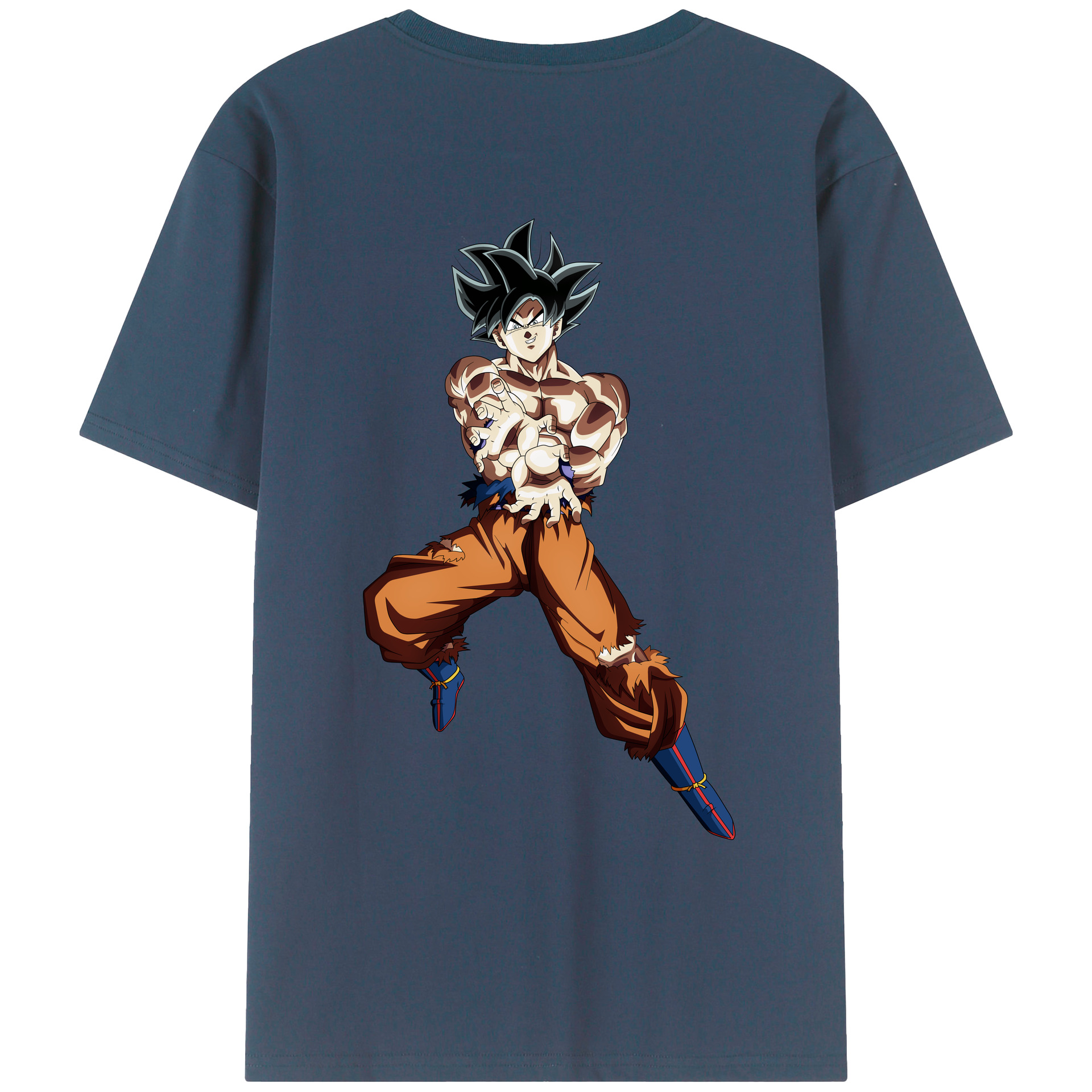 （画像用） ドラゴンボール 孫悟空（そん ごくう）Son Goku カカロット DRAGON BALL Kakarotto 綿100％ メンズ半袖Tシャツ（バックプリント） 通気性