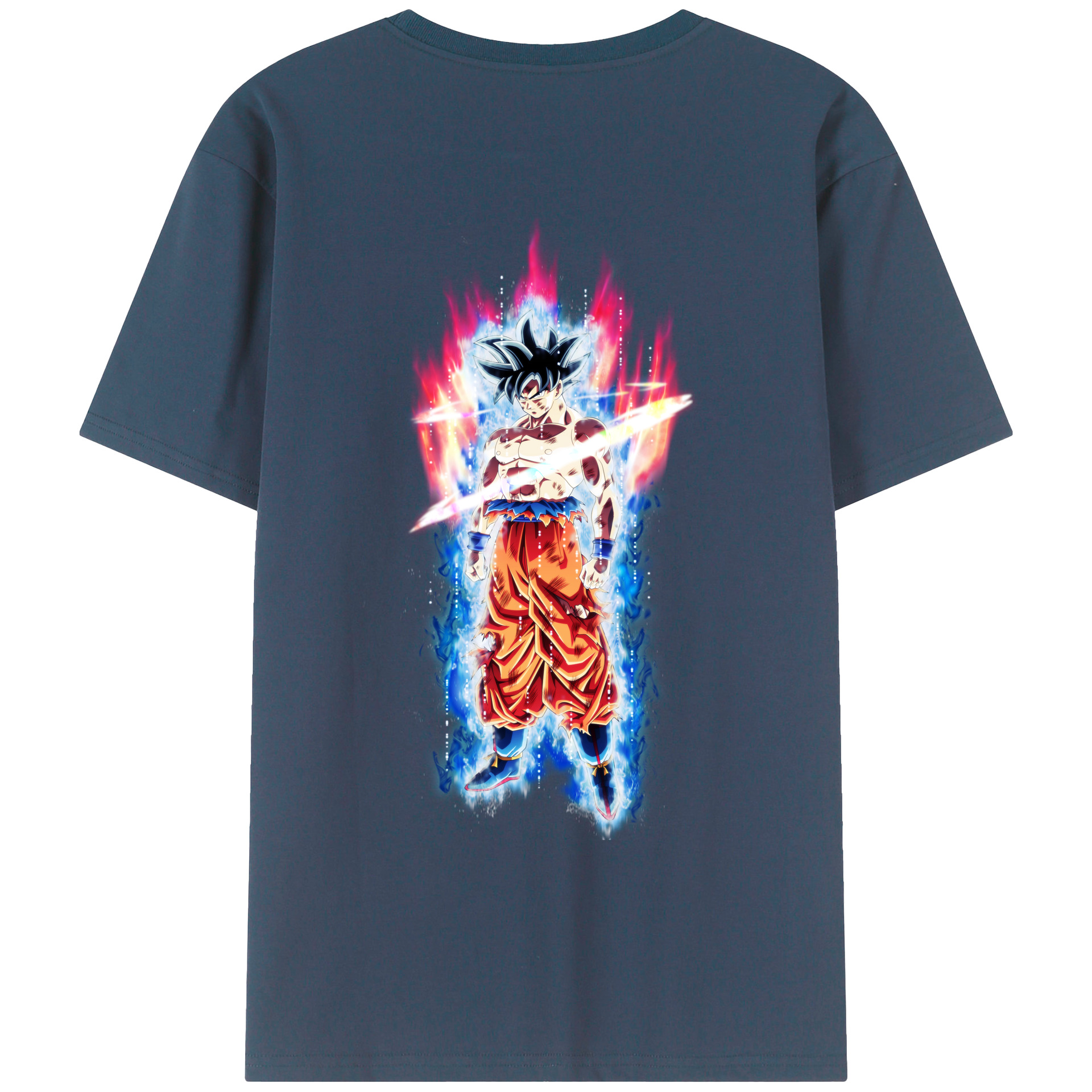 （画像用） ドラゴンボール 孫悟空（そん ごくう）Son Goku カカロット DRAGON BALL Kakarotto 綿100％ メンズ半袖Tシャツ（バックプリント） 通気性