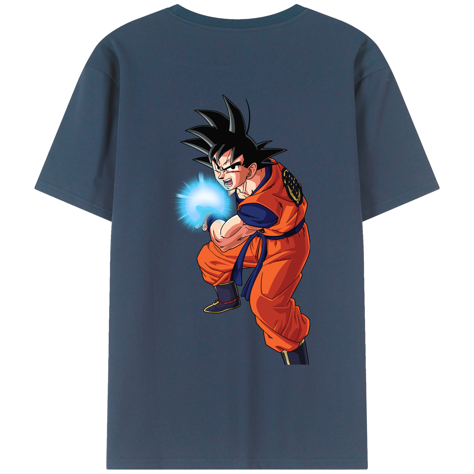 （画像用） ドラゴンボール 孫悟空（そん ごくう）Son Goku カカロット DRAGON BALL Kakarotto 綿100％ メンズ半袖Tシャツ（バックプリント） 通気性