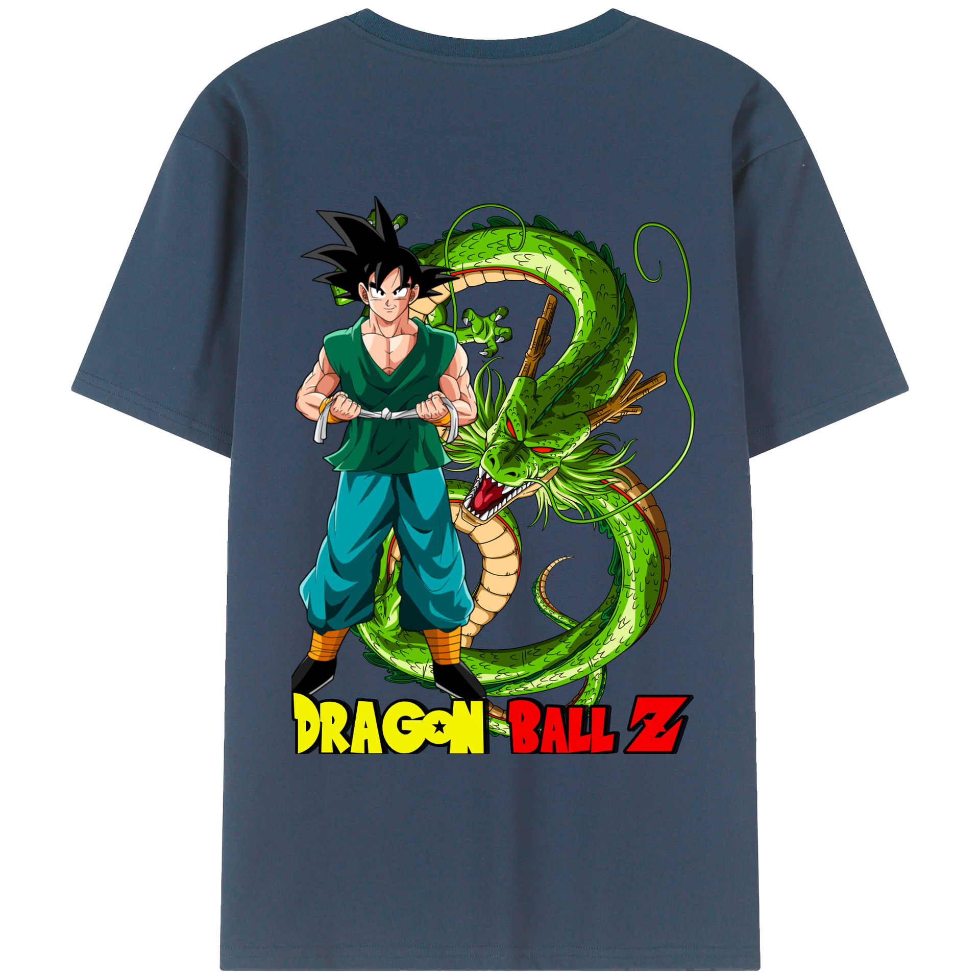 （画像用） ドラゴンボール 孫悟空（そん ごくう）Son Goku カカロット DRAGON BALL Kakarotto 綿100％ メンズ半袖Tシャツ（バックプリント） 通気性